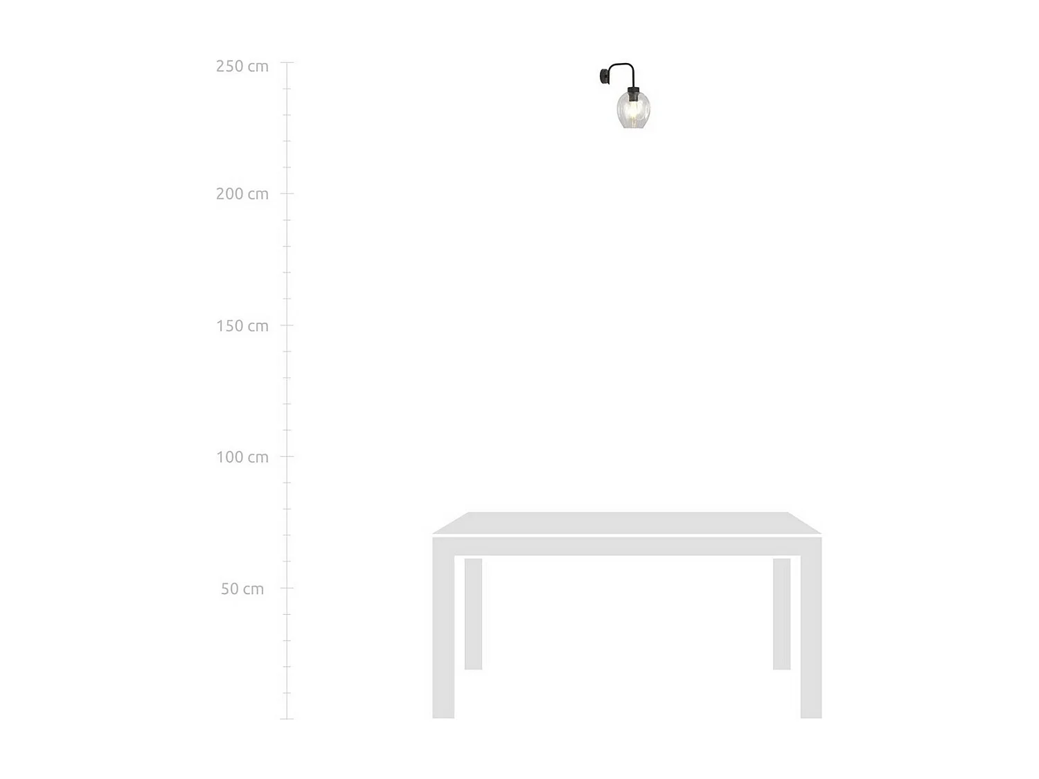 Applique Lukka 5, Noir, 14x26x14 cm, Seven Design