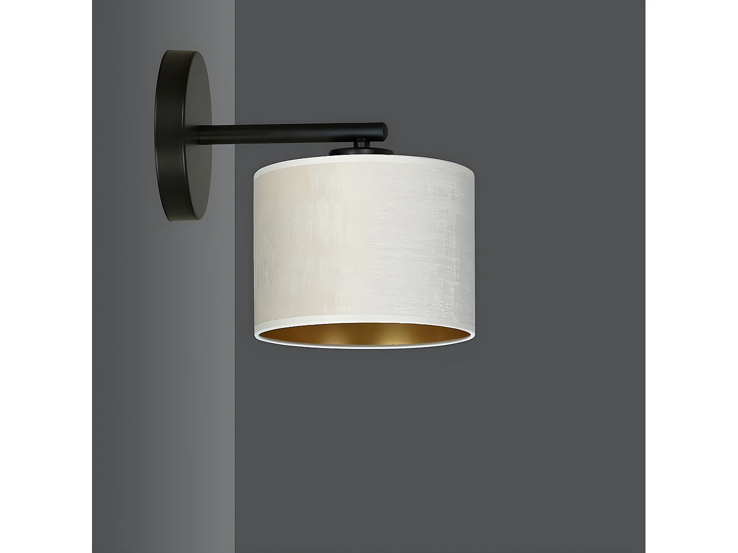 Wandlamp Hilde, Wit, 27x24x20 cm, Seven Design