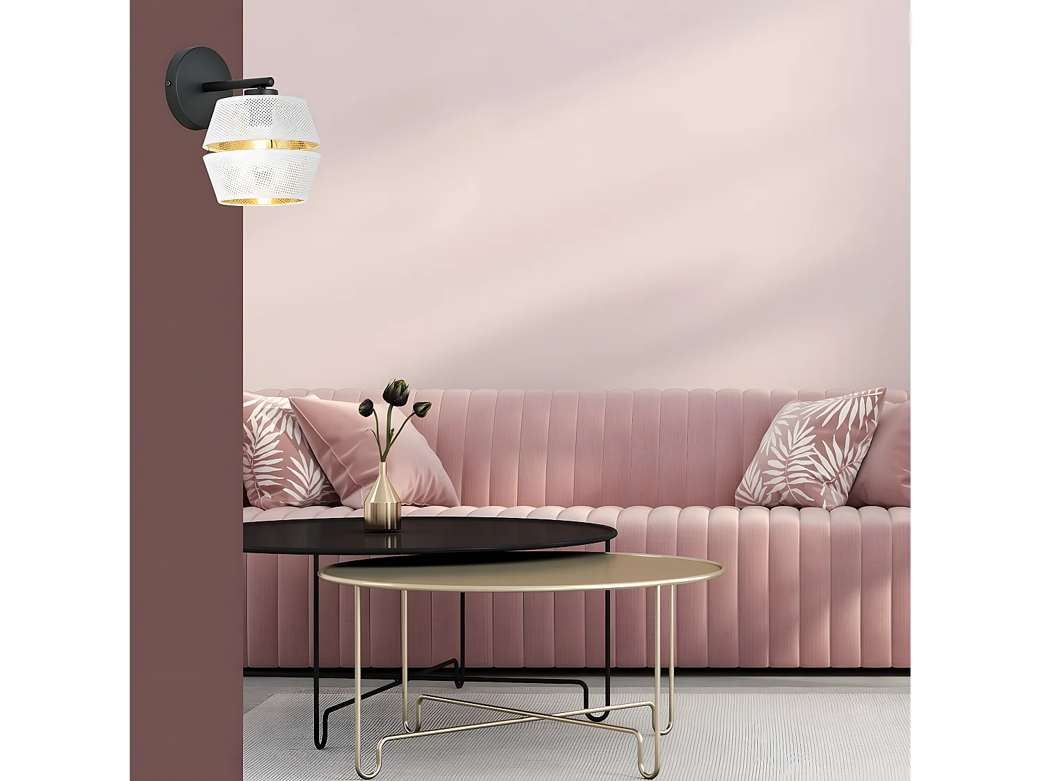 Applique Malia, Blanc, 20x25x20 cm, Seven Design