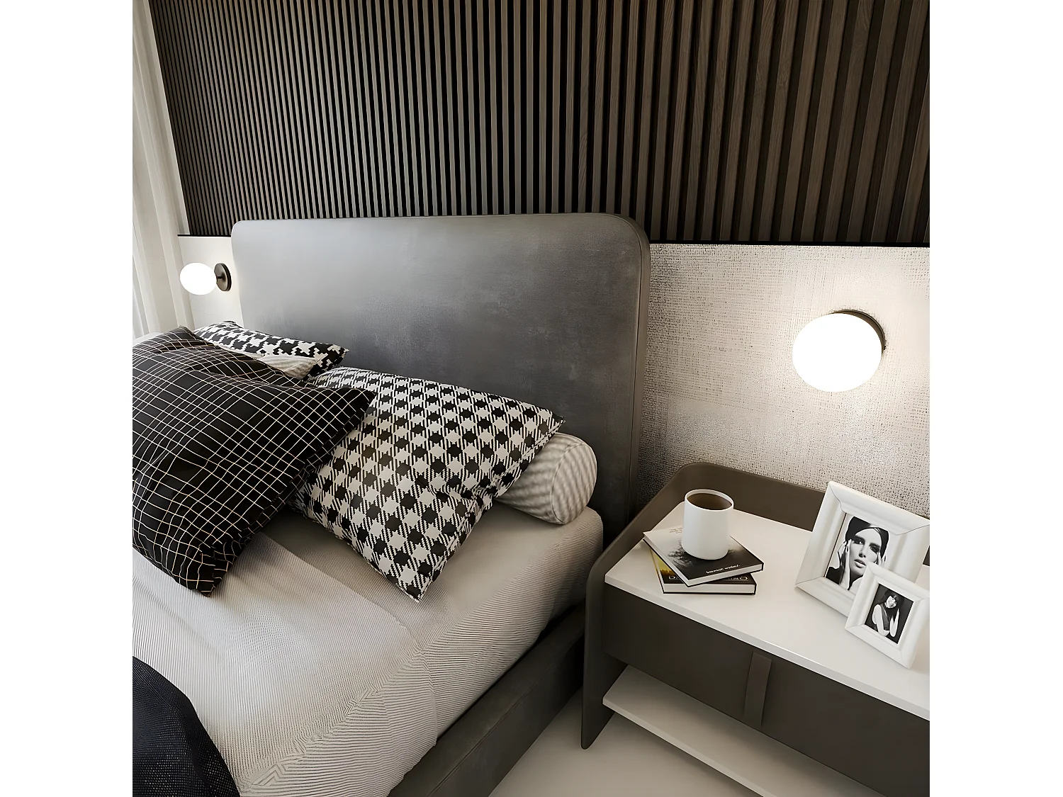 Applique Bior, Noir, 15x15x18 cm, EPIKASA