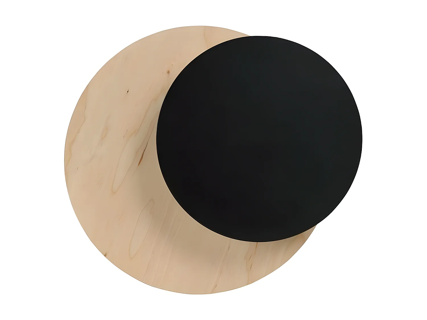 Lampada a Parete Circle 3, Nero, 22x20x13 cm, Seven Design