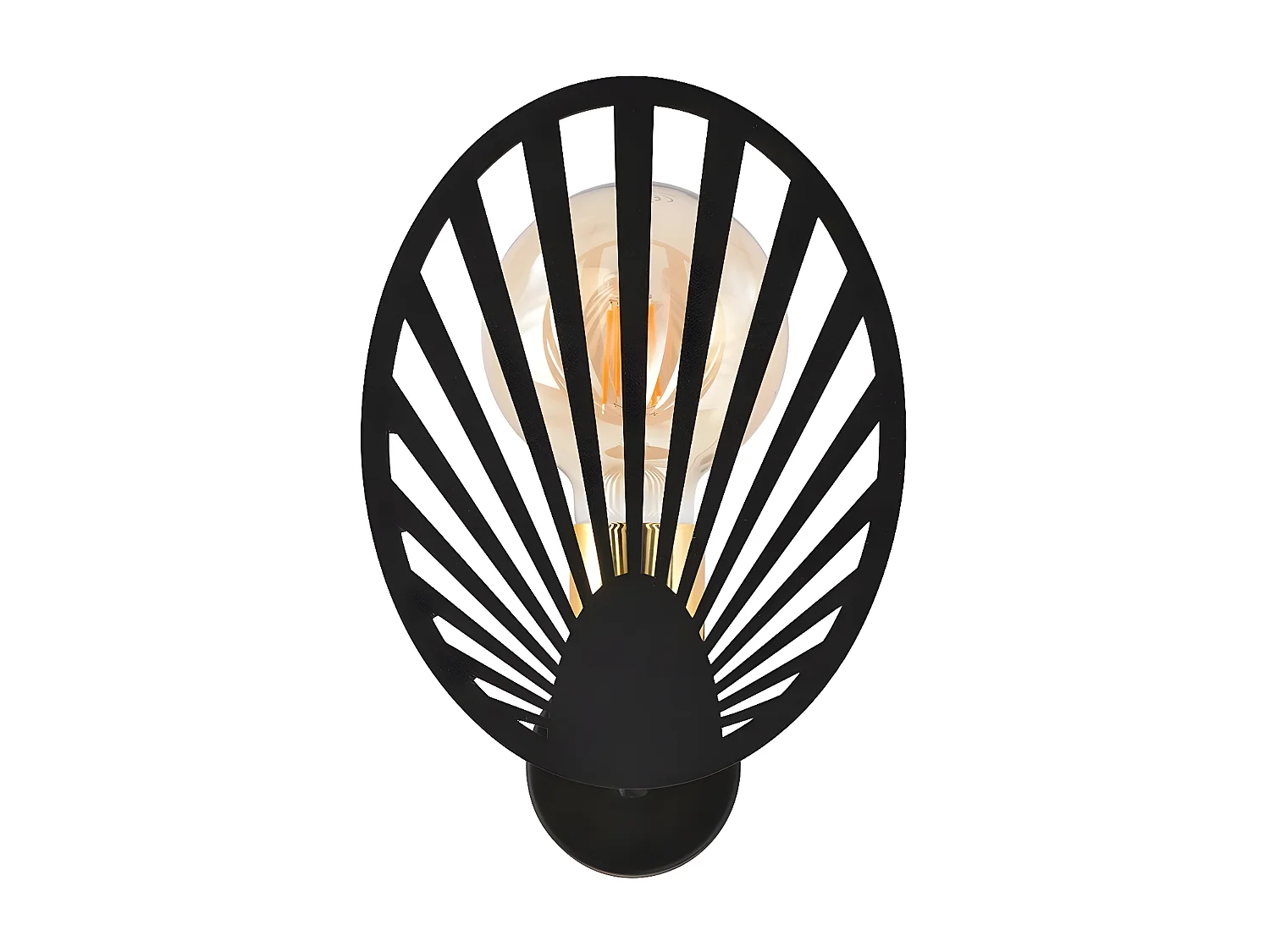 Candeeiro de Parede Talia, Preto, 16x23,5x11 cm, Seven Design