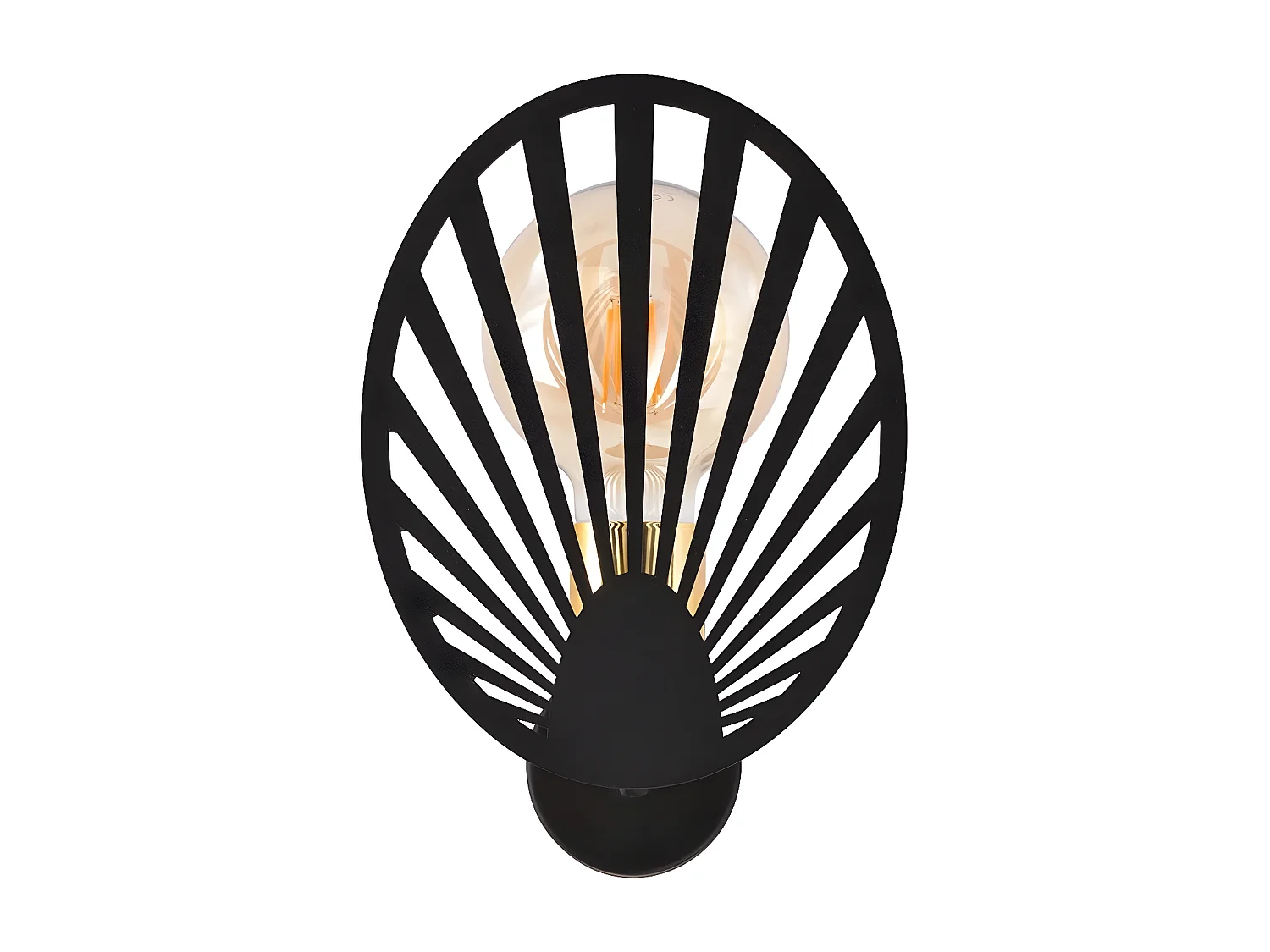 Candeeiro de Parede Talia, Preto, 16x23,5x11 cm, Seven Design