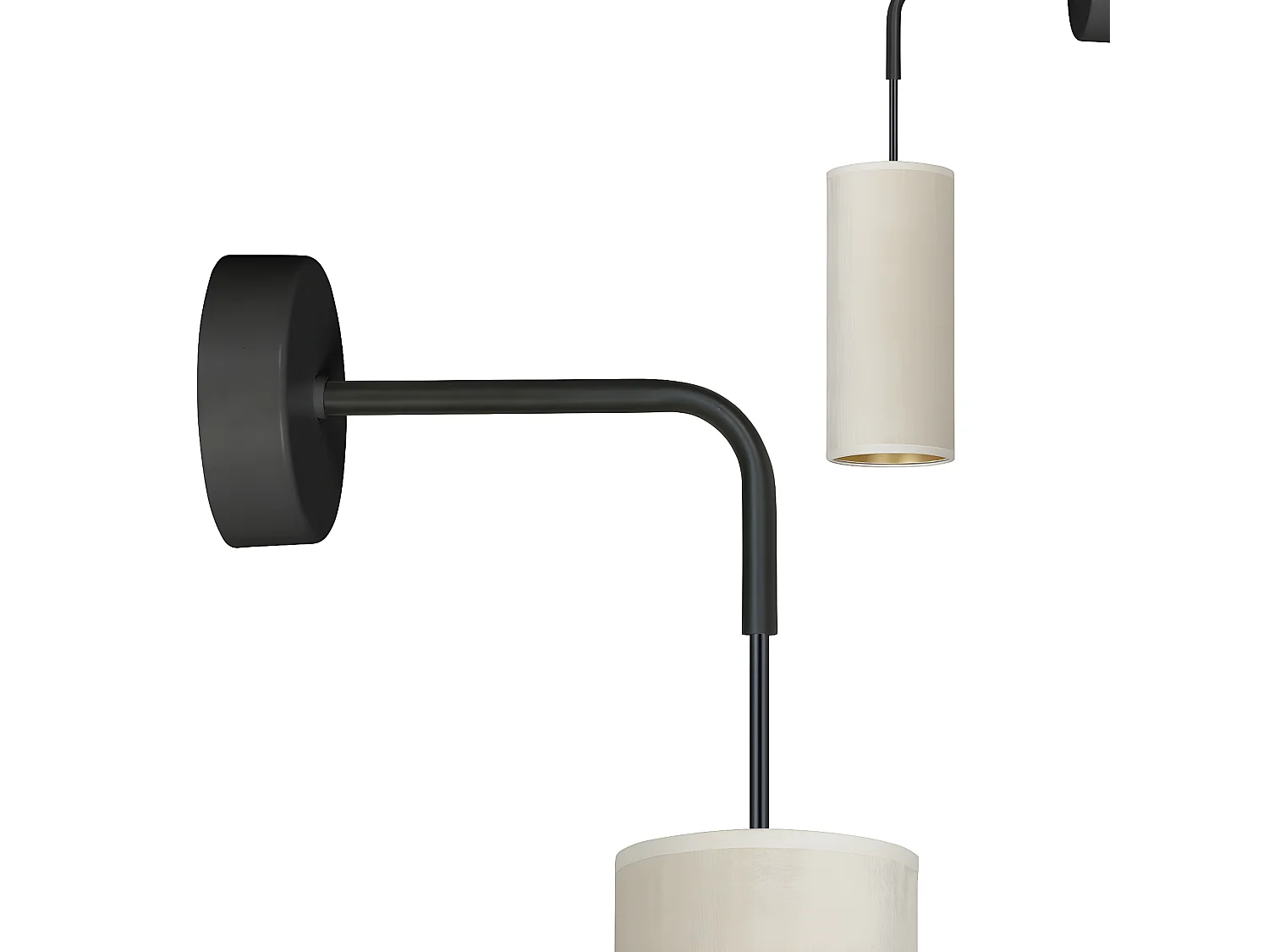 Applique Bente, Blanc, 10x40x18 cm, EPIKASA