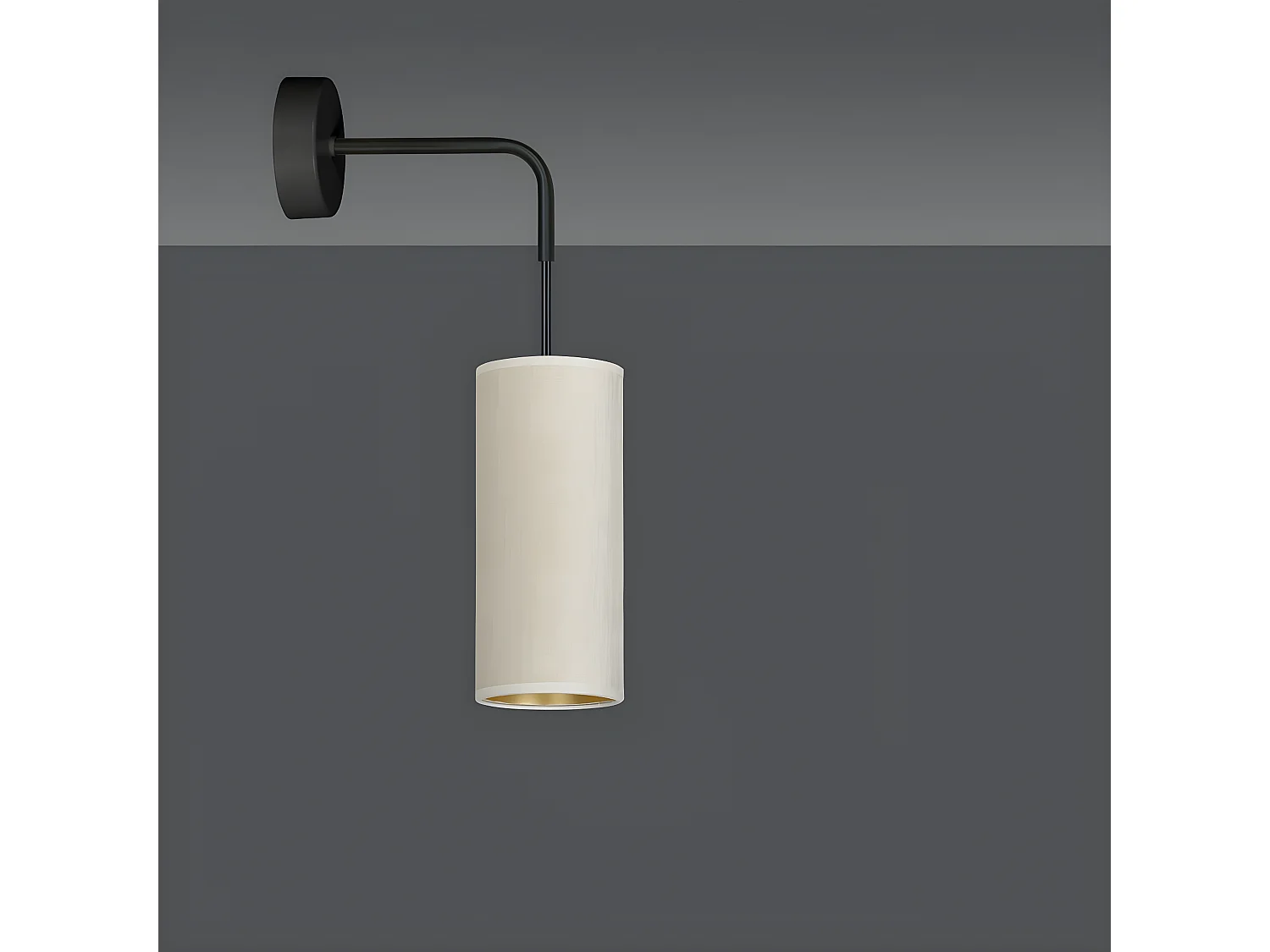 Applique Bente, Blanc, 10x40x18 cm, EPIKASA