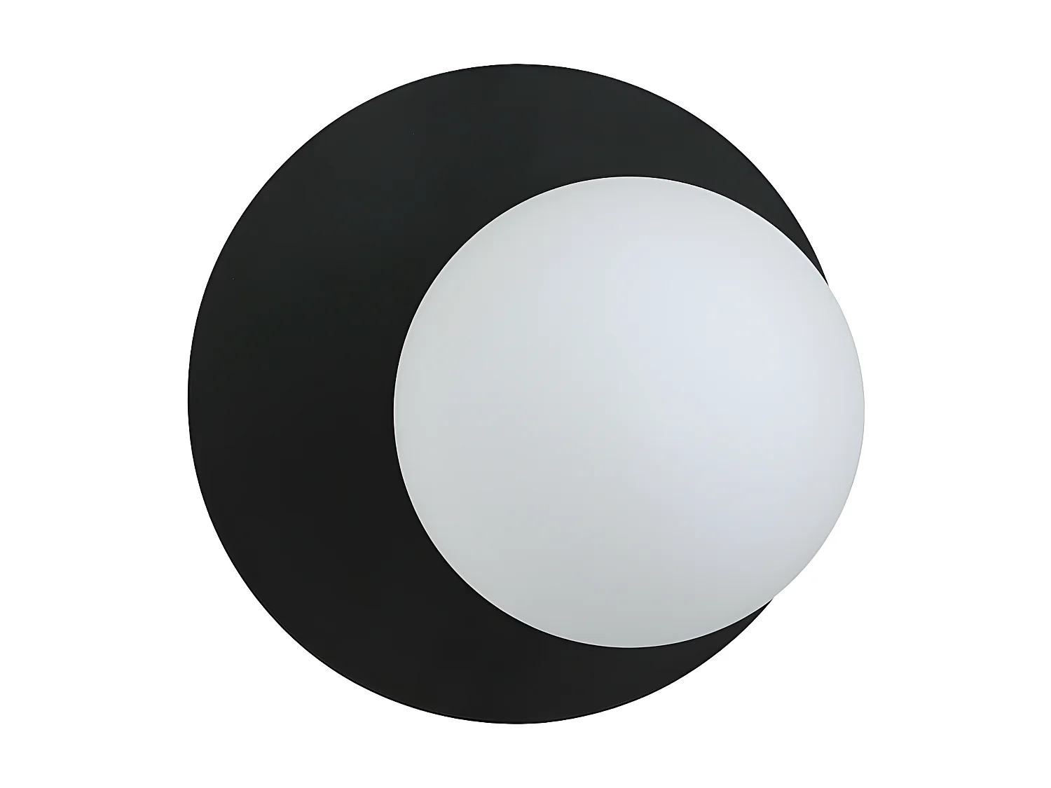 Applique Oslo 5, Noir, 20x20x15 cm, Seven Design