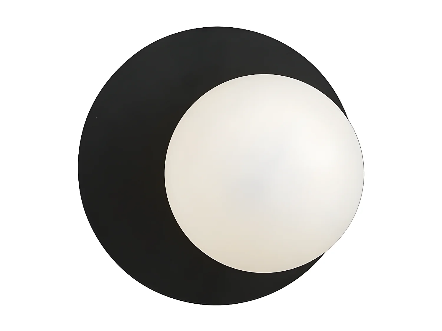 Applique Oslo 5, Noir, 20x20x15 cm, Seven Design