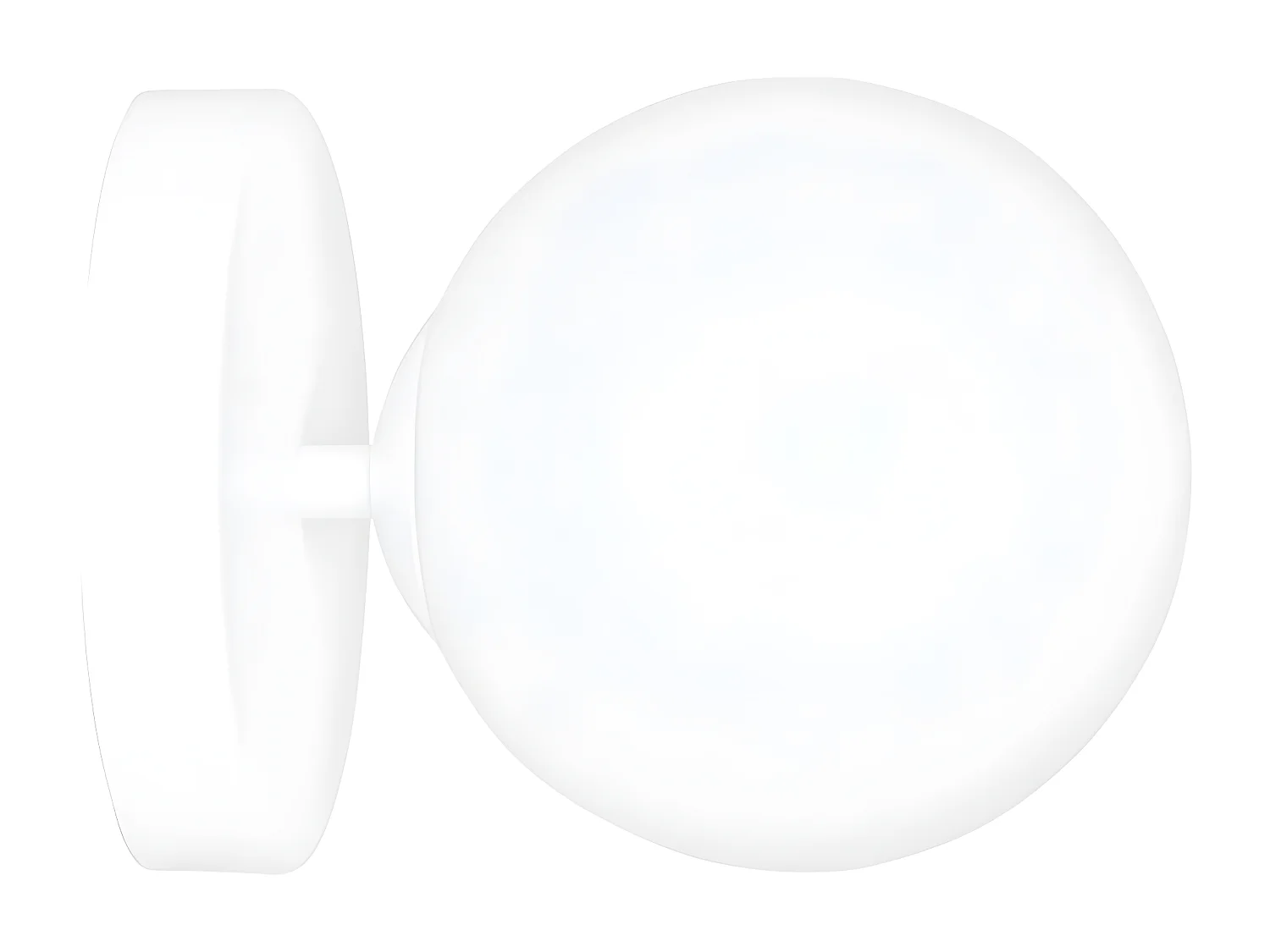 Applique Halldor, Blanc, 15x15x18 cm, EPIKASA