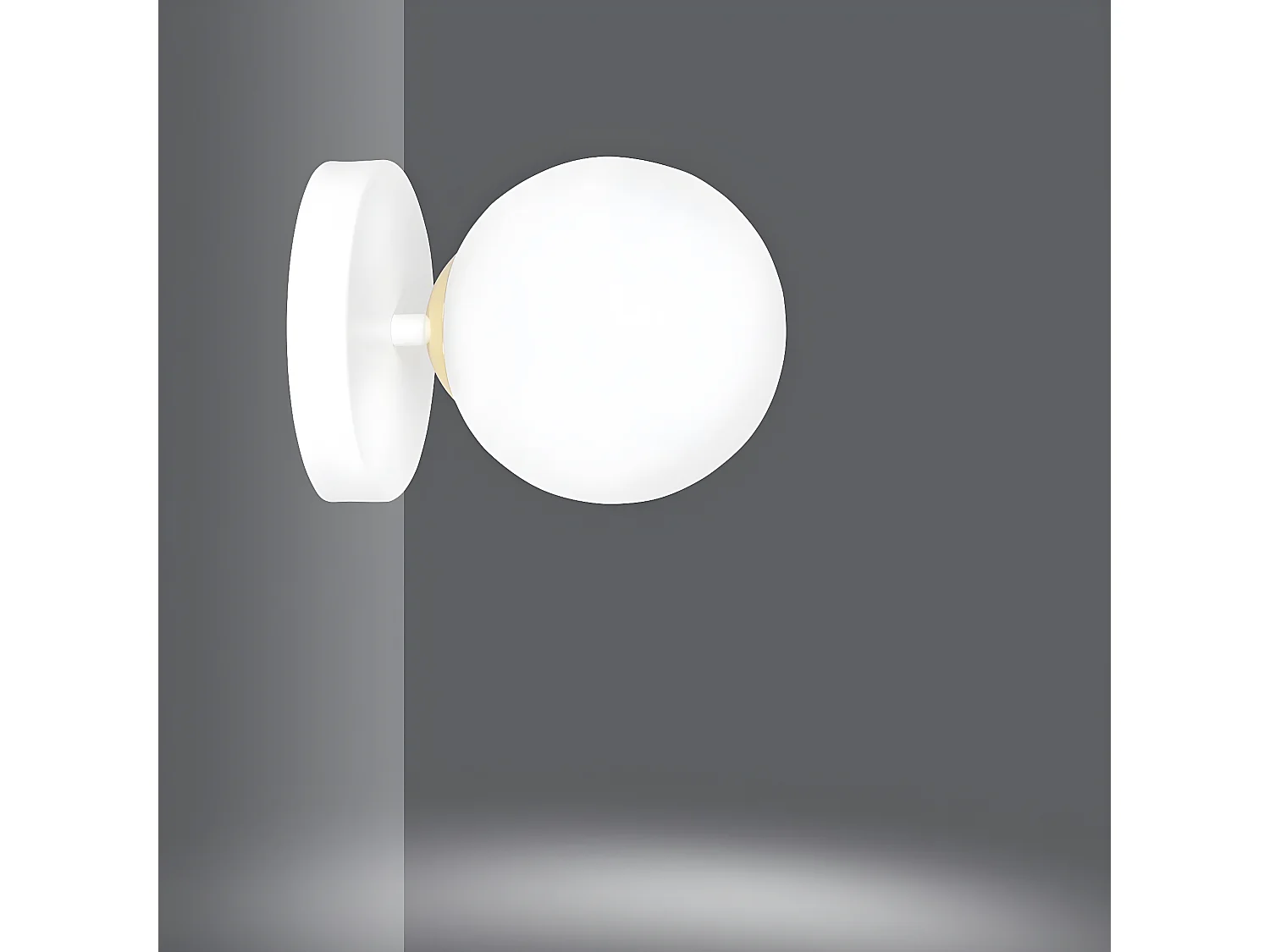 Applique Floki, Blanc, 15x15x18 cm, EPIKASA