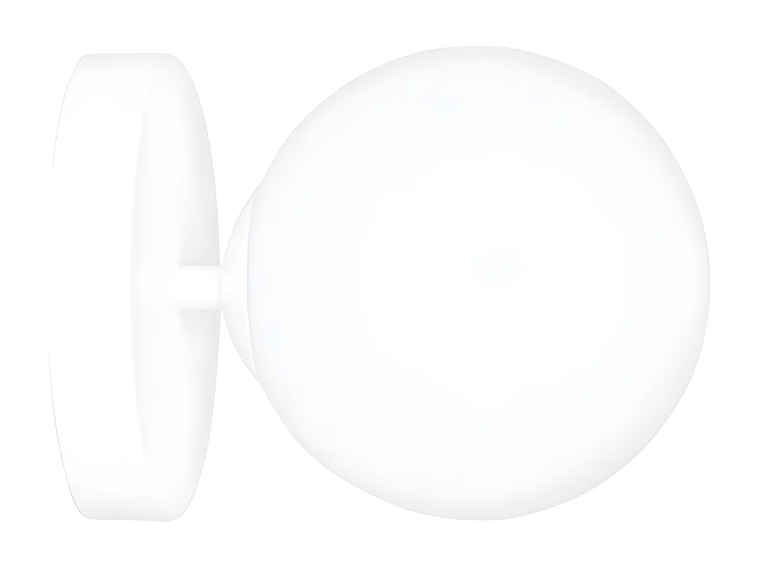 Wandlamp Bior, Wit, 15x15x18 cm, EPIKASA