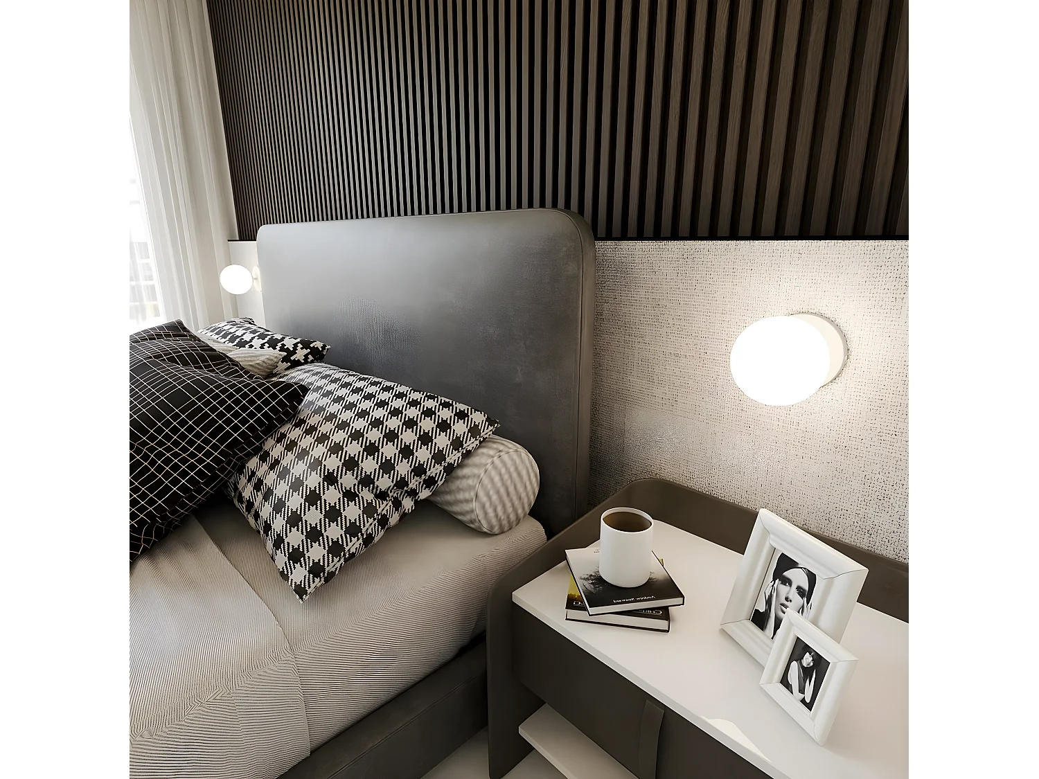 Wandlamp Bior, Wit, 15x15x18 cm, EPIKASA