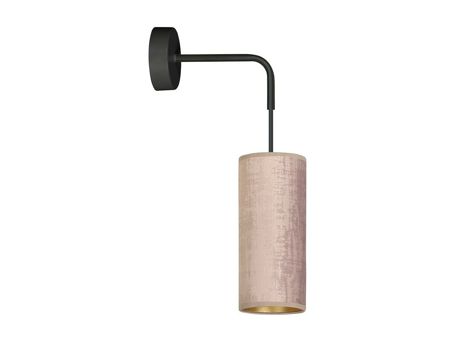 Applique Bente, Noir, 10x40x18 cm, EPIKASA