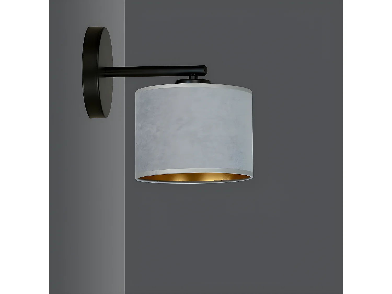 Applique Hilde, Gris, 27x24x20 cm, Seven Design