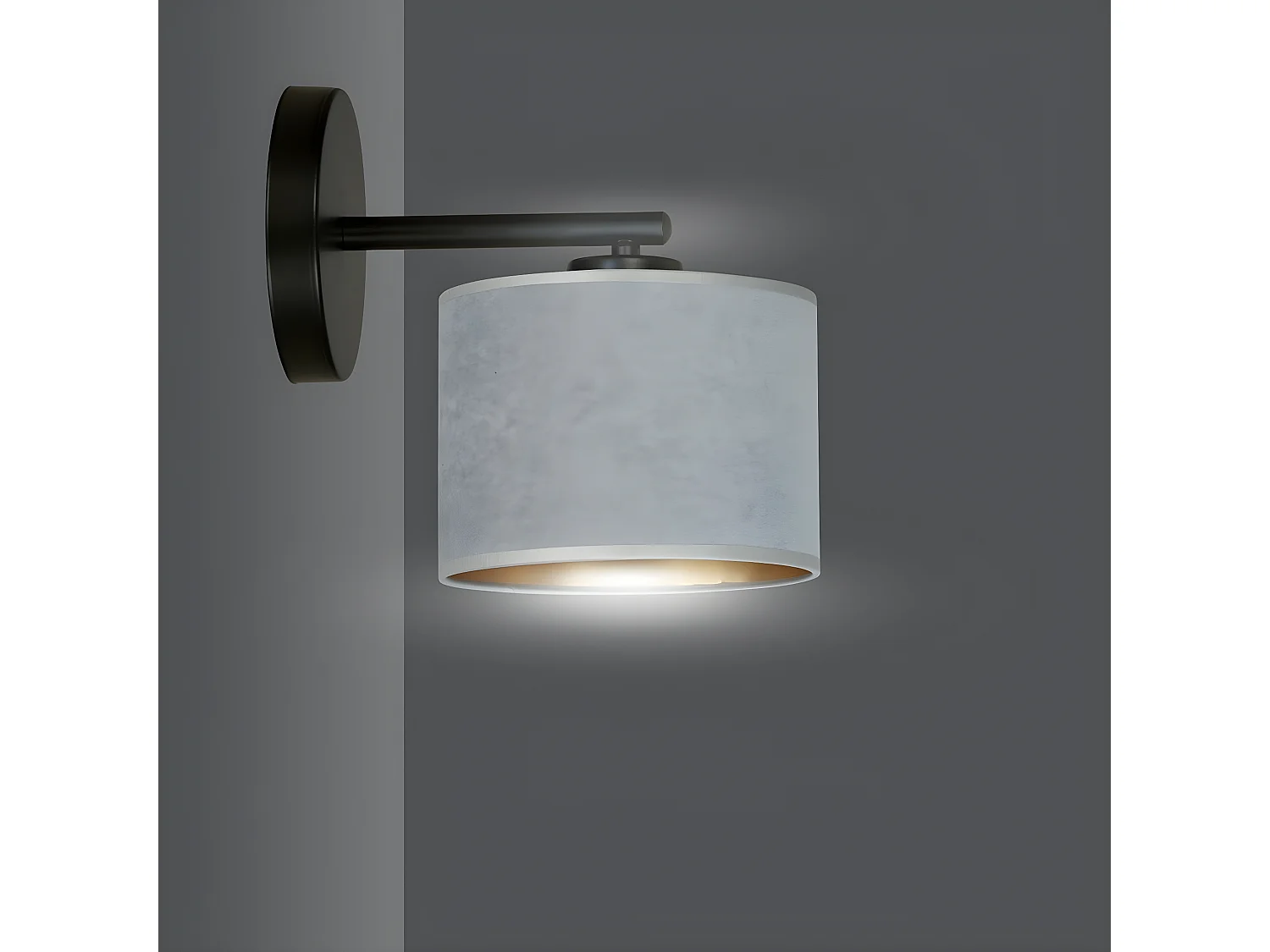 Applique Hilde, Gris, 27x24x20 cm, Seven Design