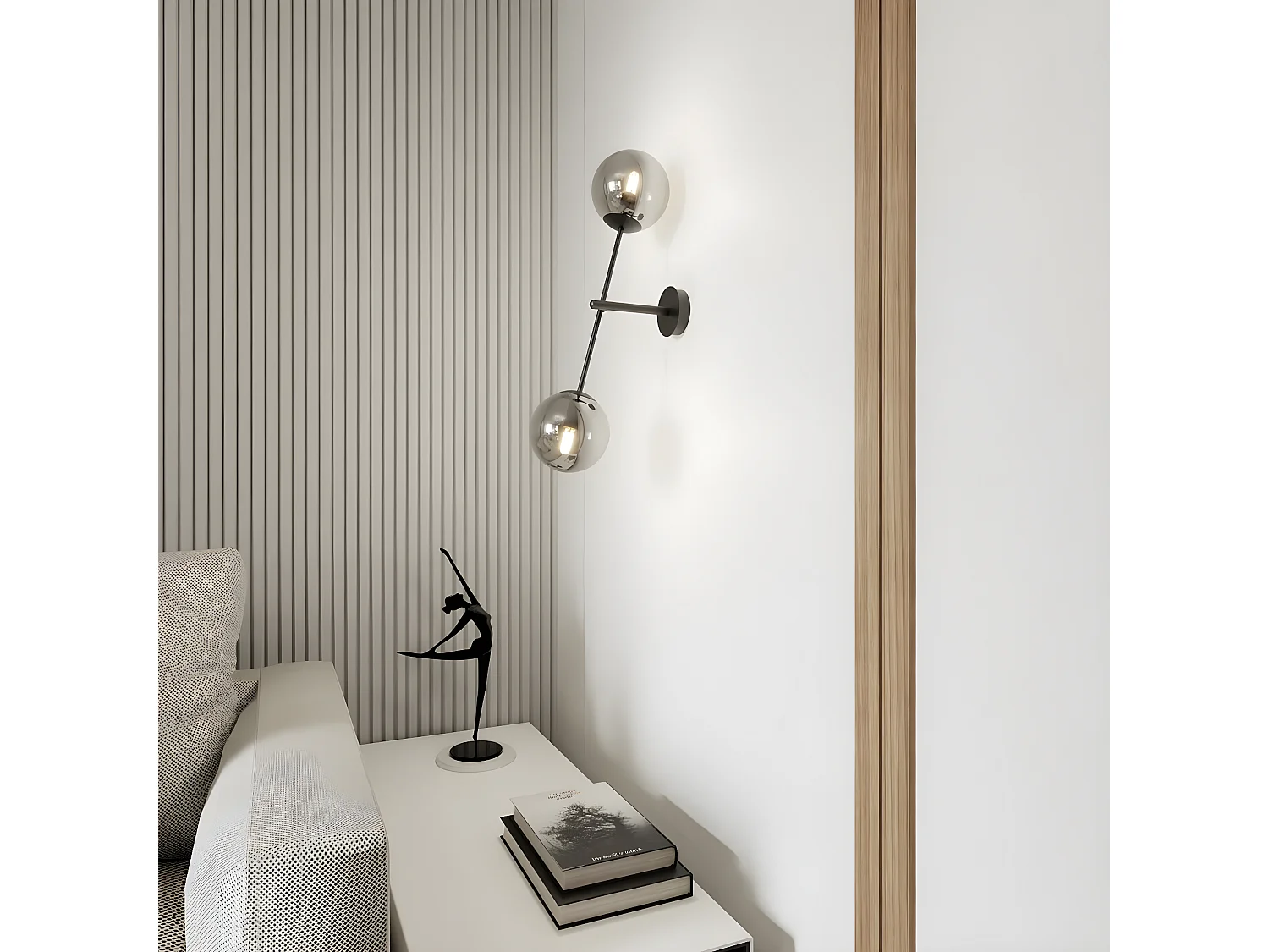 Applique Linear 3, Noir, 12x57x12 cm, Seven Design