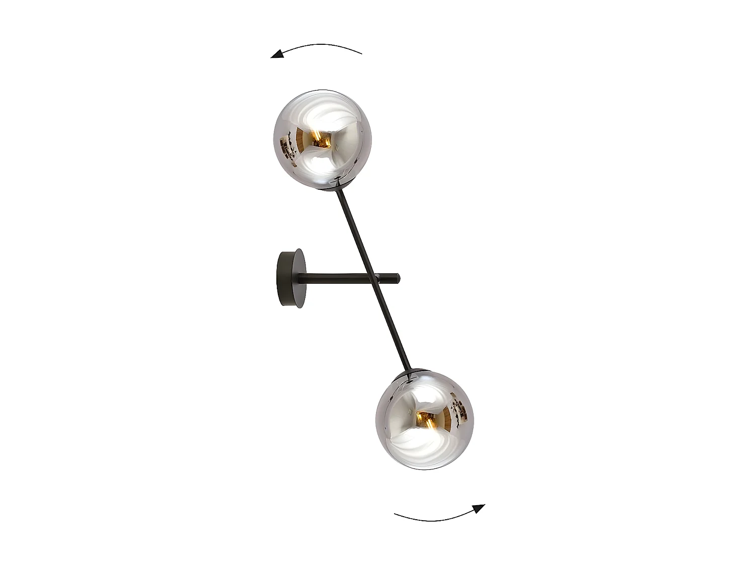 Applique Linear 3, Noir, 12x57x12 cm, Seven Design