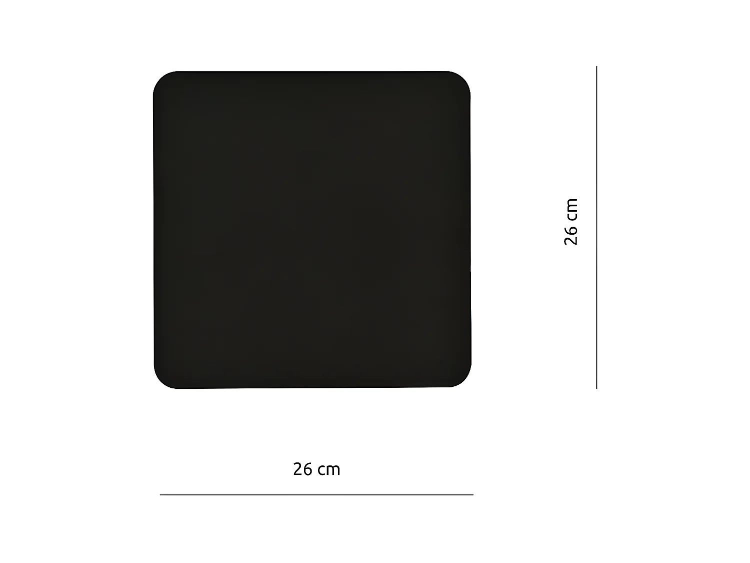 Wandlamp Form, Zwart, 26x26x1 cm, EPIKASA