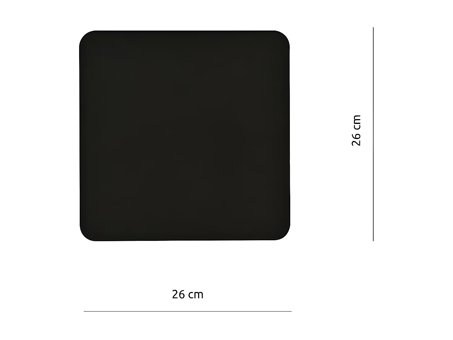 Candeeiro de Parede Form, Preto, 26x26x1 cm, Seven Design