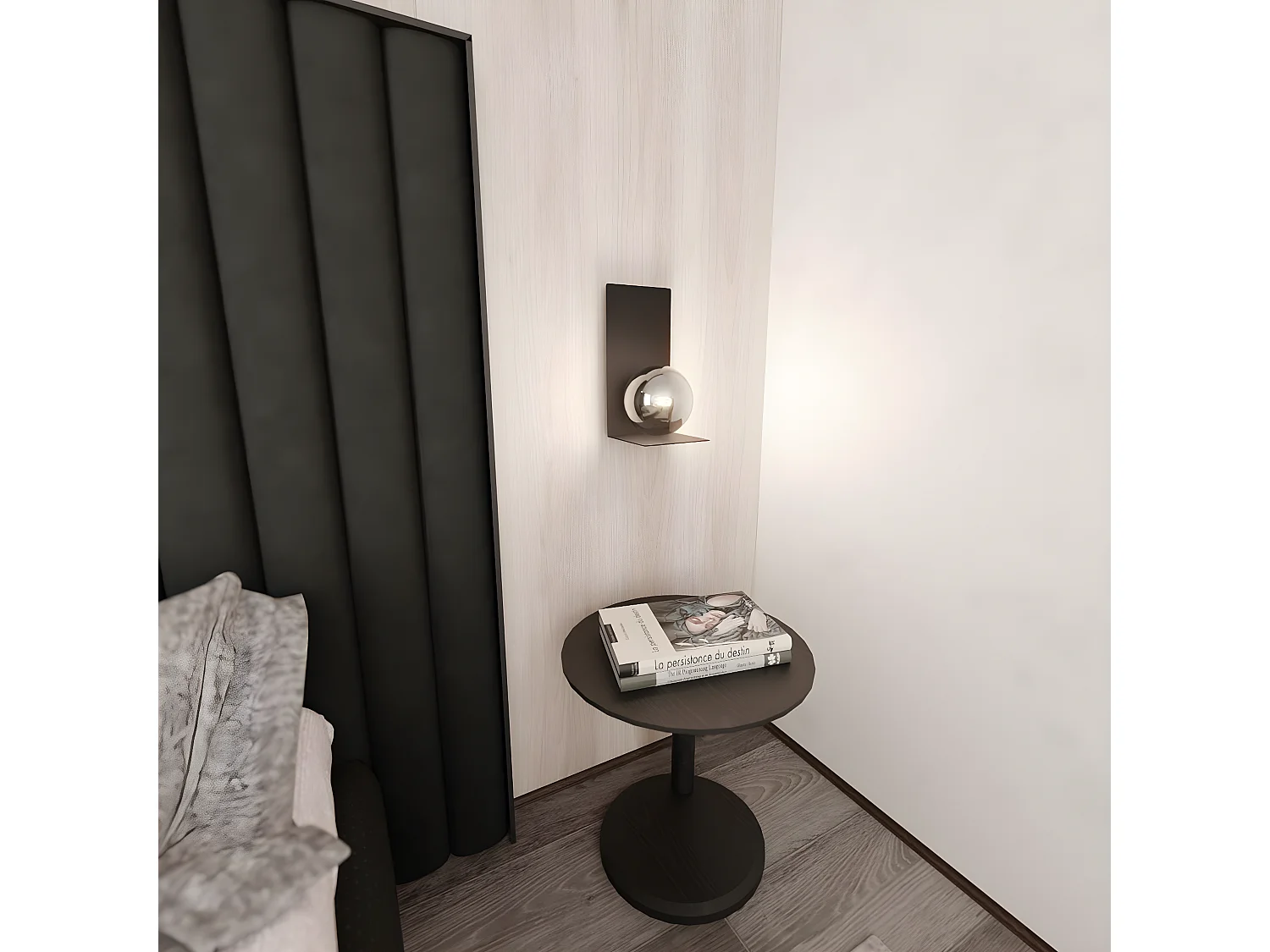 Applique Form, Noir, 14x30x15 cm, EPIKASA