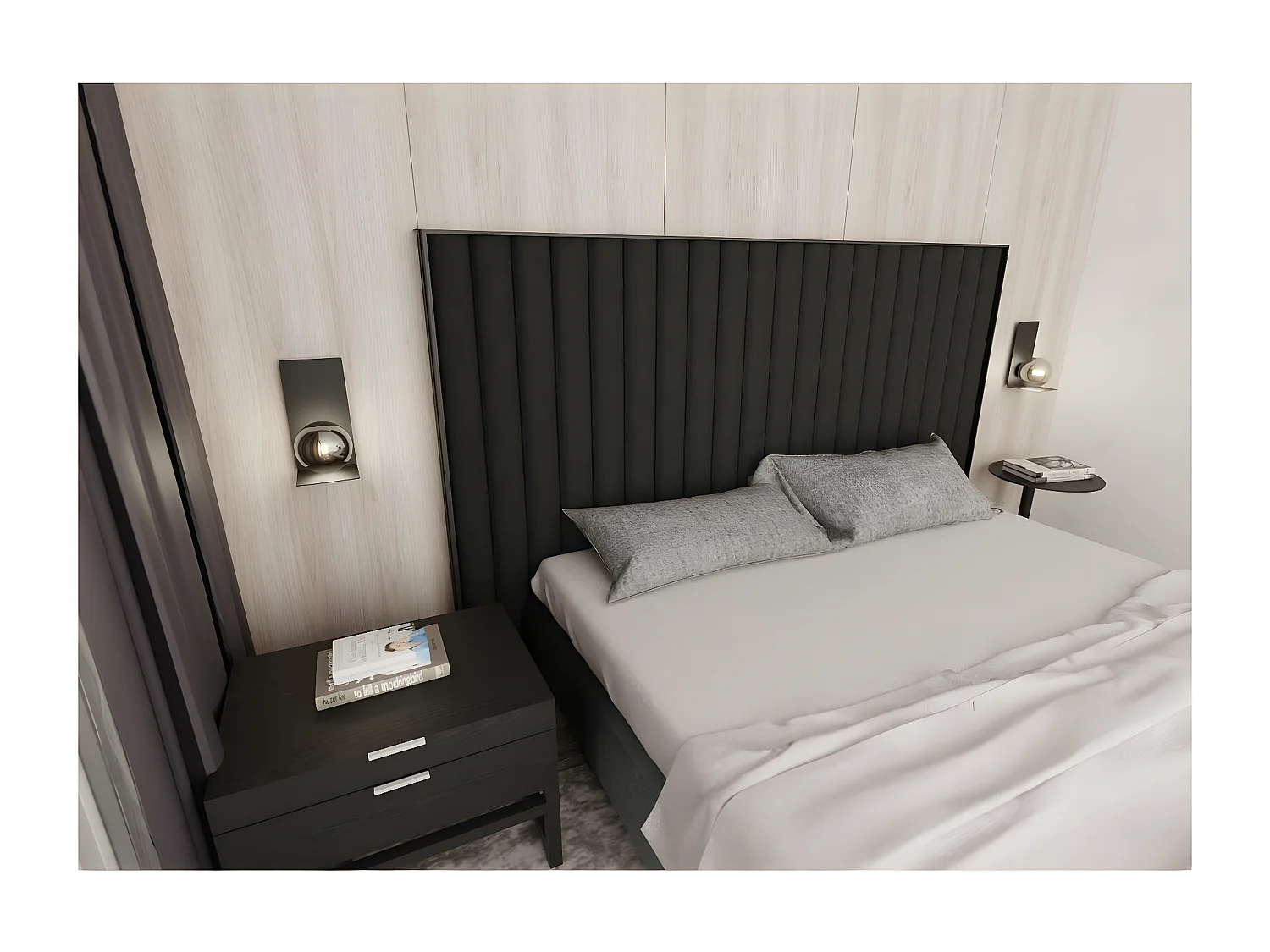 Applique Form, Noir, 14x30x15 cm, EPIKASA