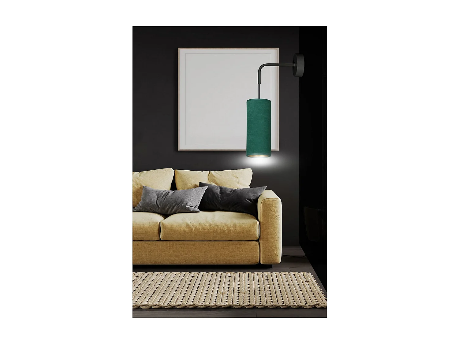 Applique Bente, Vert, 10x40x18 cm, EPIKASA