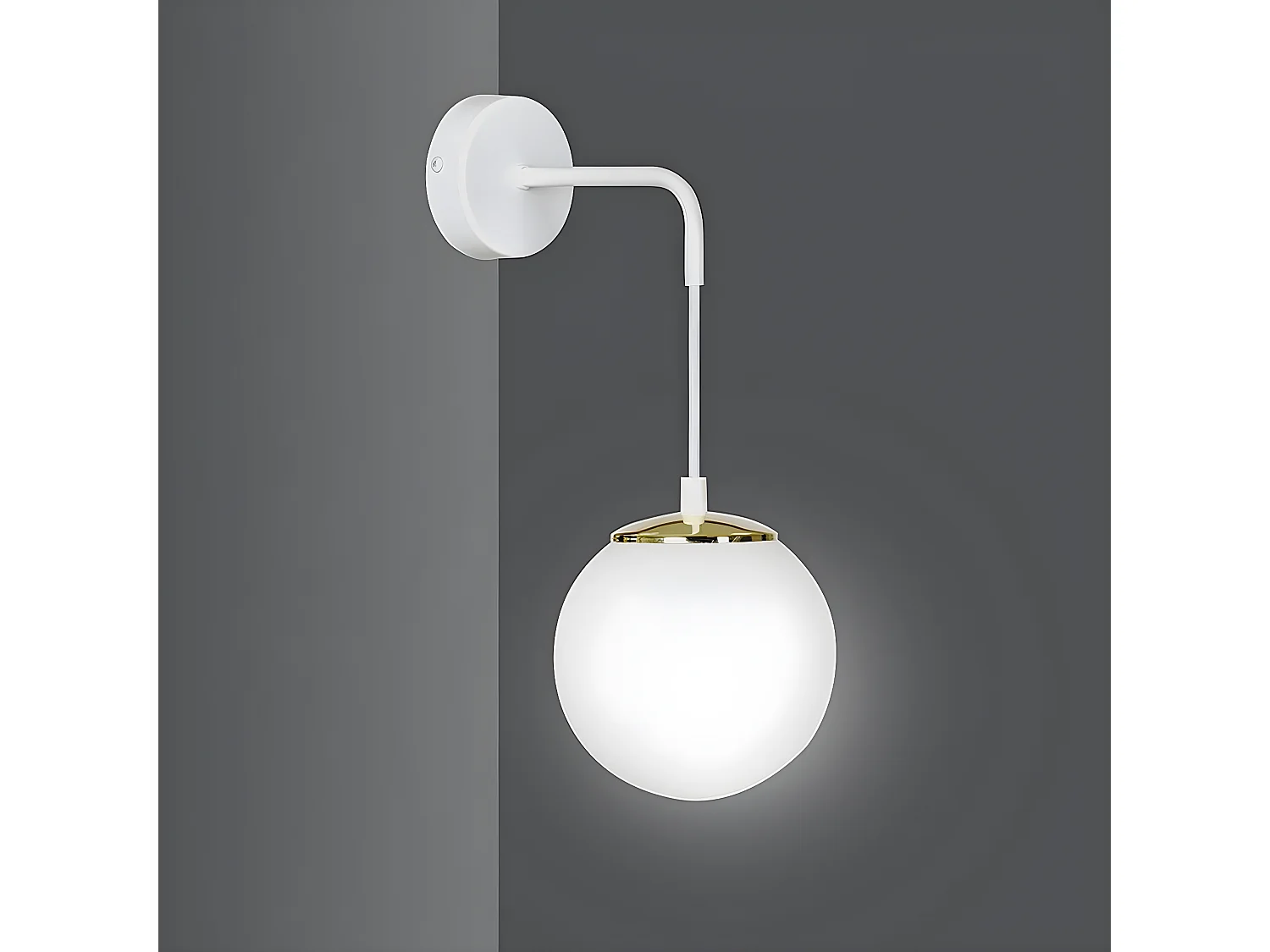 Applique Ognis, Blanc, 18x30x16 cm, Seven Design