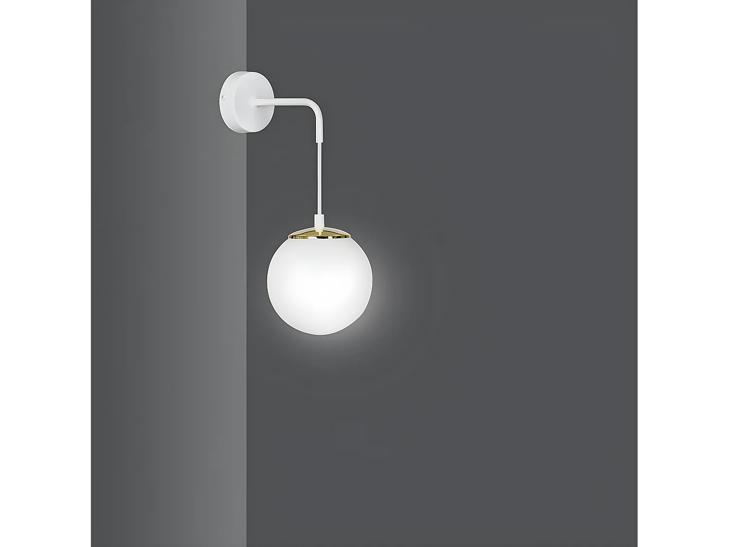 Applique Ognis, Blanc, 18x30x16 cm, Seven Design