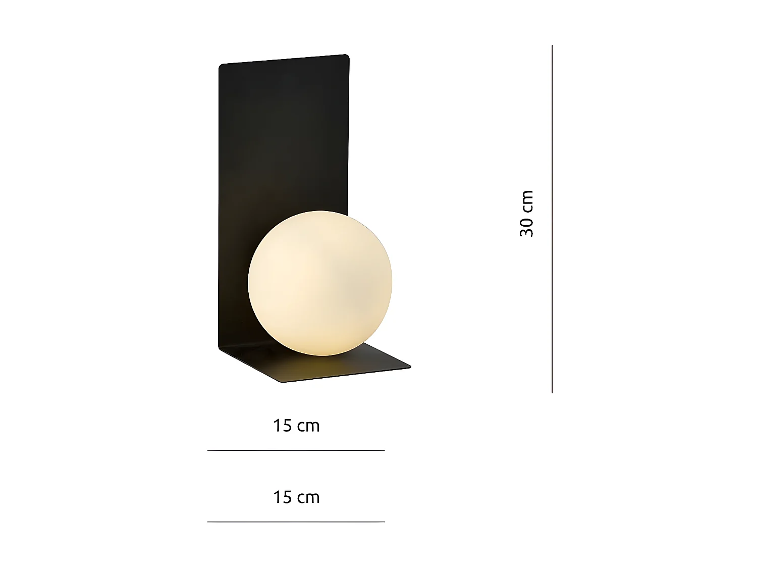 Candeeiro de Parede Form, Preto, 15x30x15 cm, Seven Design