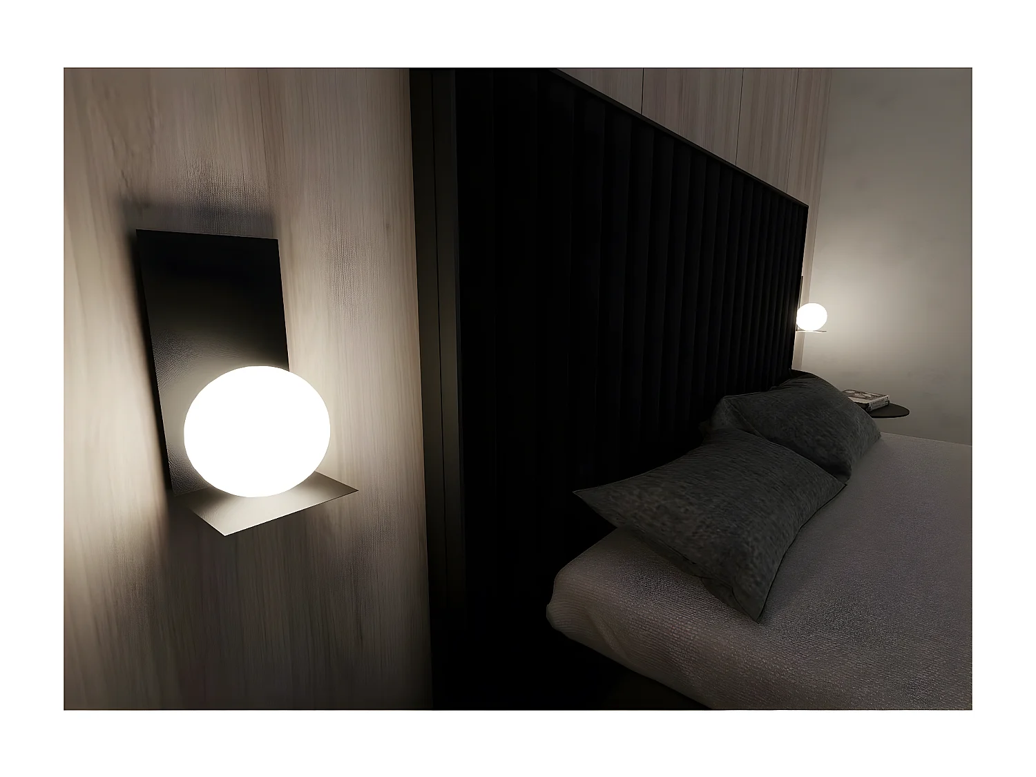 Candeeiro de Parede Form, Preto, 15x30x15 cm, Seven Design