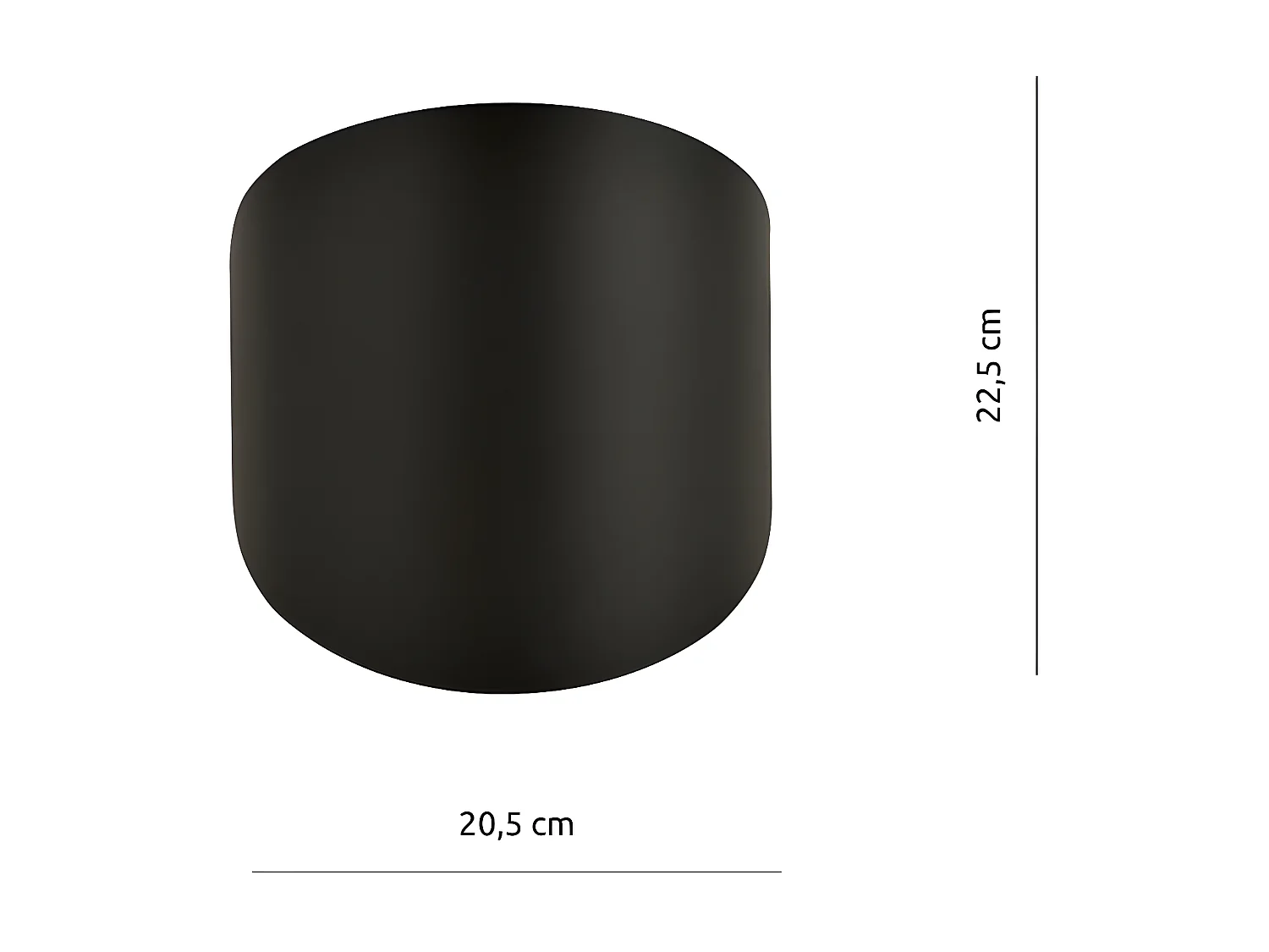 Candeeiro de Parede Form, Preto, 20,5x22,5x5 cm, Seven Design