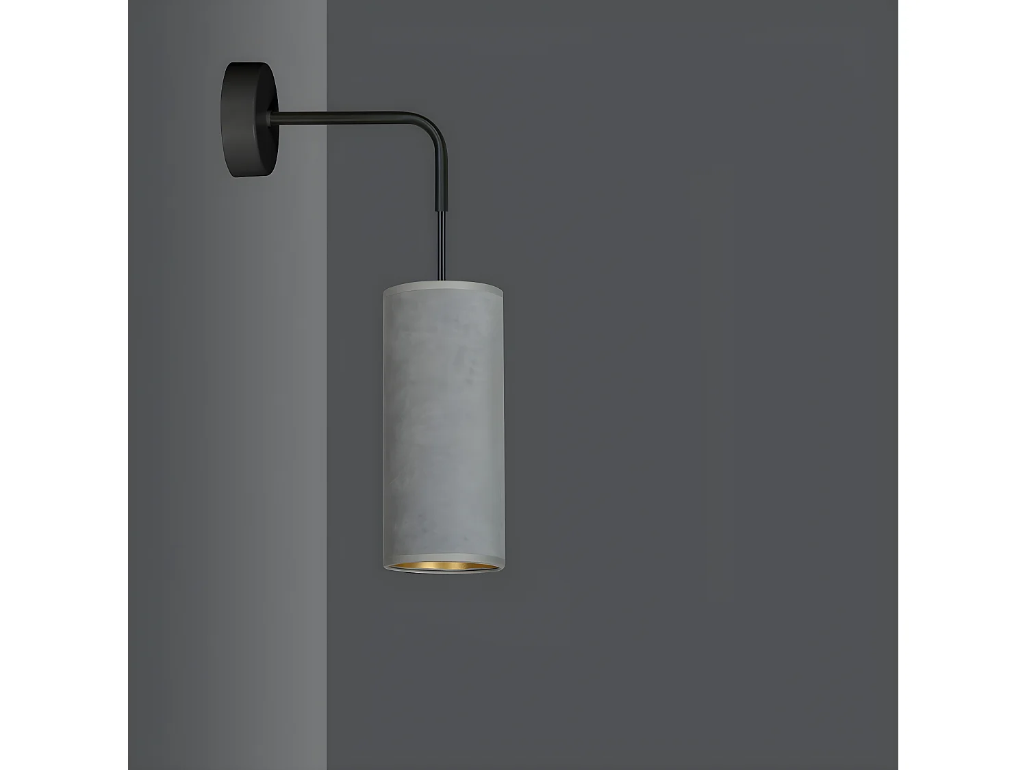 Applique Bente, Gris, 10x40x18 cm, EPIKASA