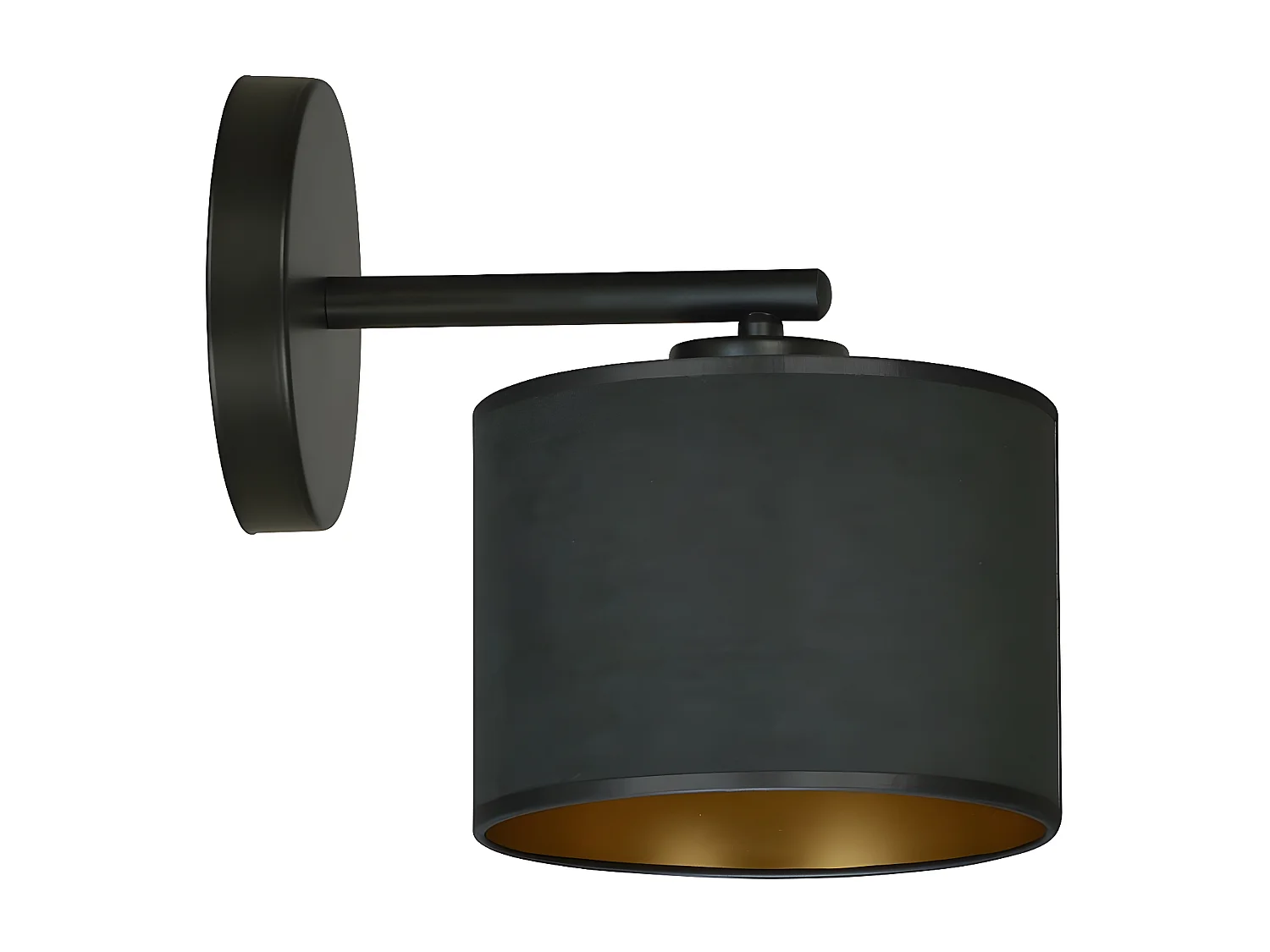 Candeeiro de Parede Hilde, Preto, 27x24x20 cm, Seven Design