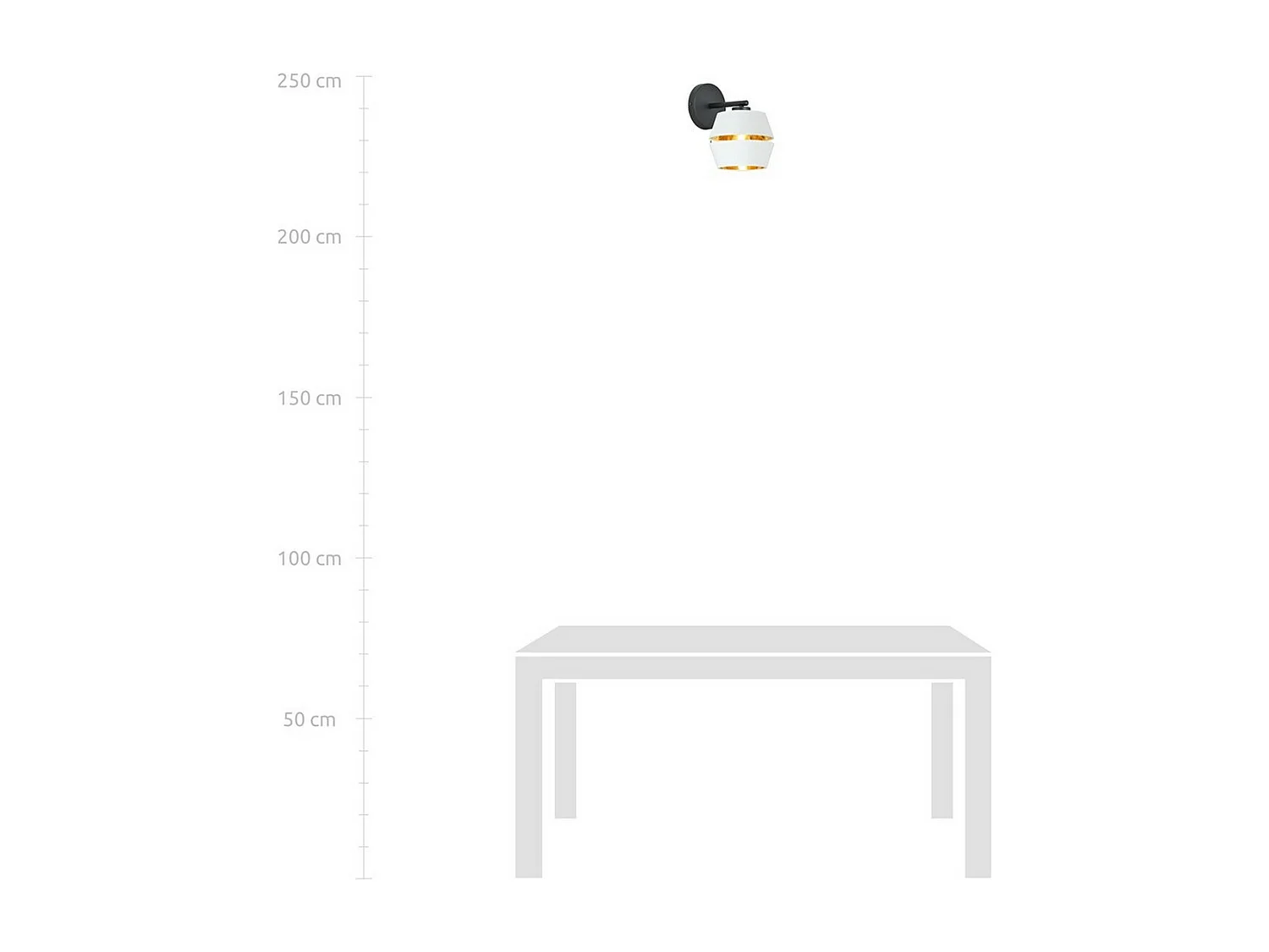 Applique Piano, Blanc, 20x25x20 cm, Seven Design