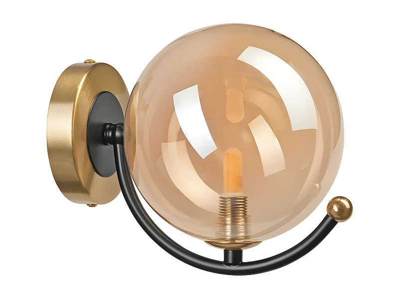 Candeeiro de Parede Georgia, Ouro, 14,5x12x20 cm, EPIKASA