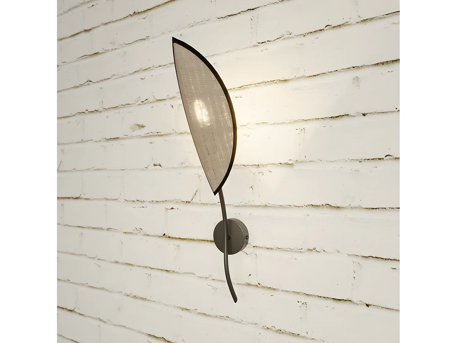 Lampada a Parete Lotus, Marrone, 12x51x12 cm, Seven Design