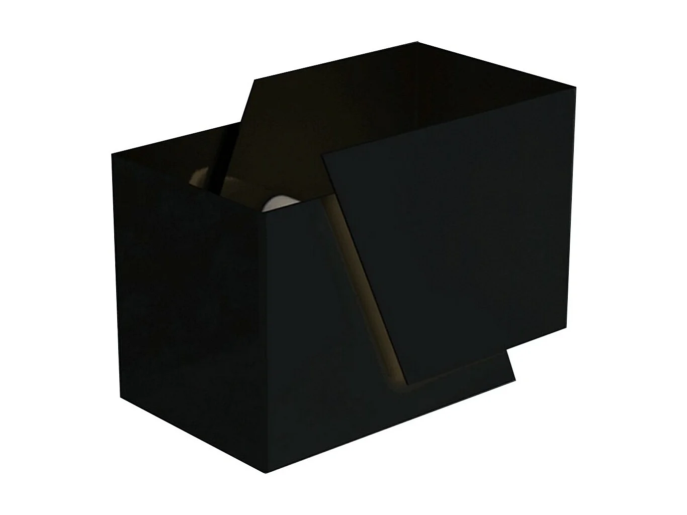 Wandlamp Frost, Zwart, 17x13x13 cm, Seven Design