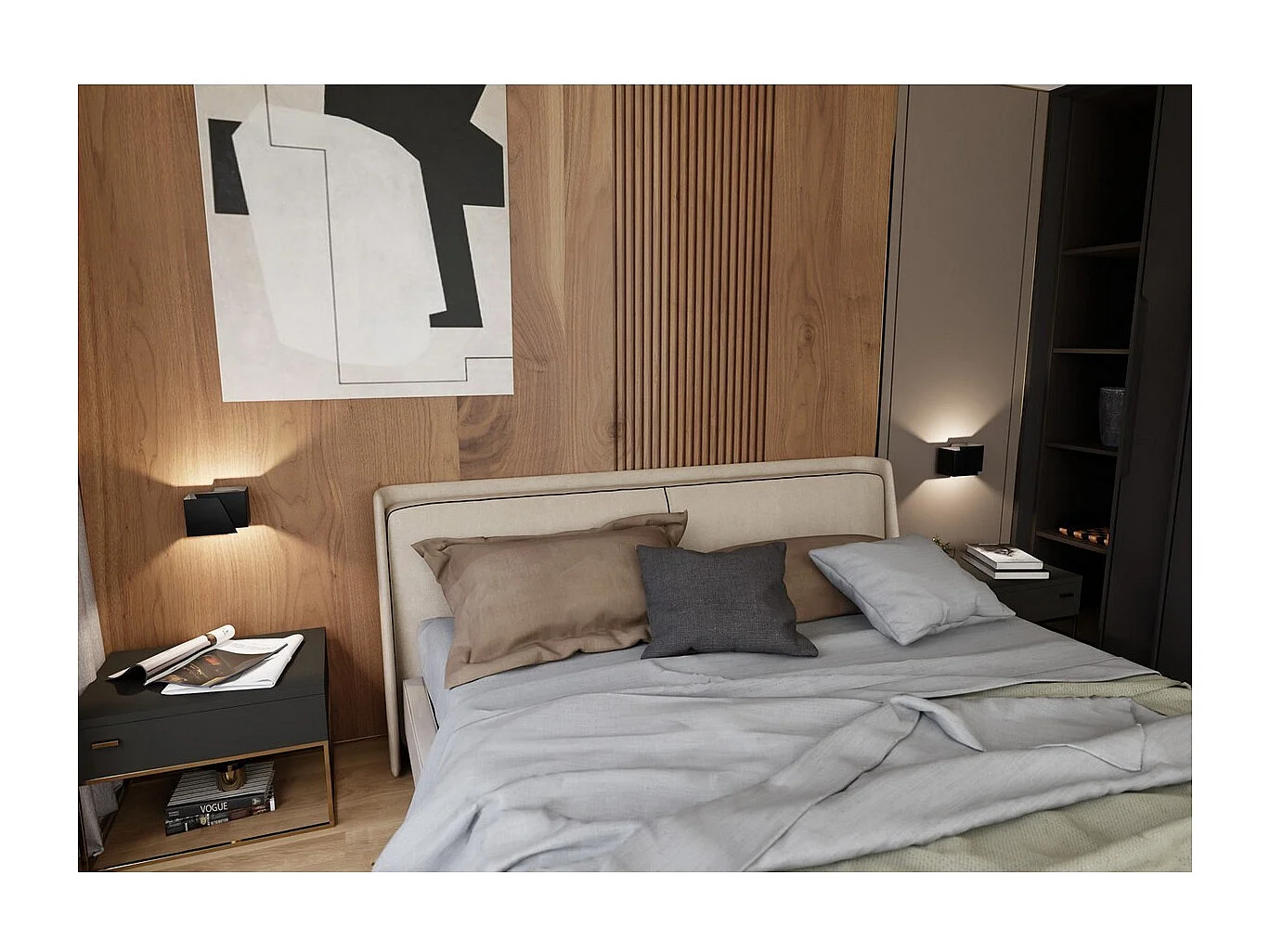 Wandlamp Frost, Zwart, 17x13x13 cm, Seven Design