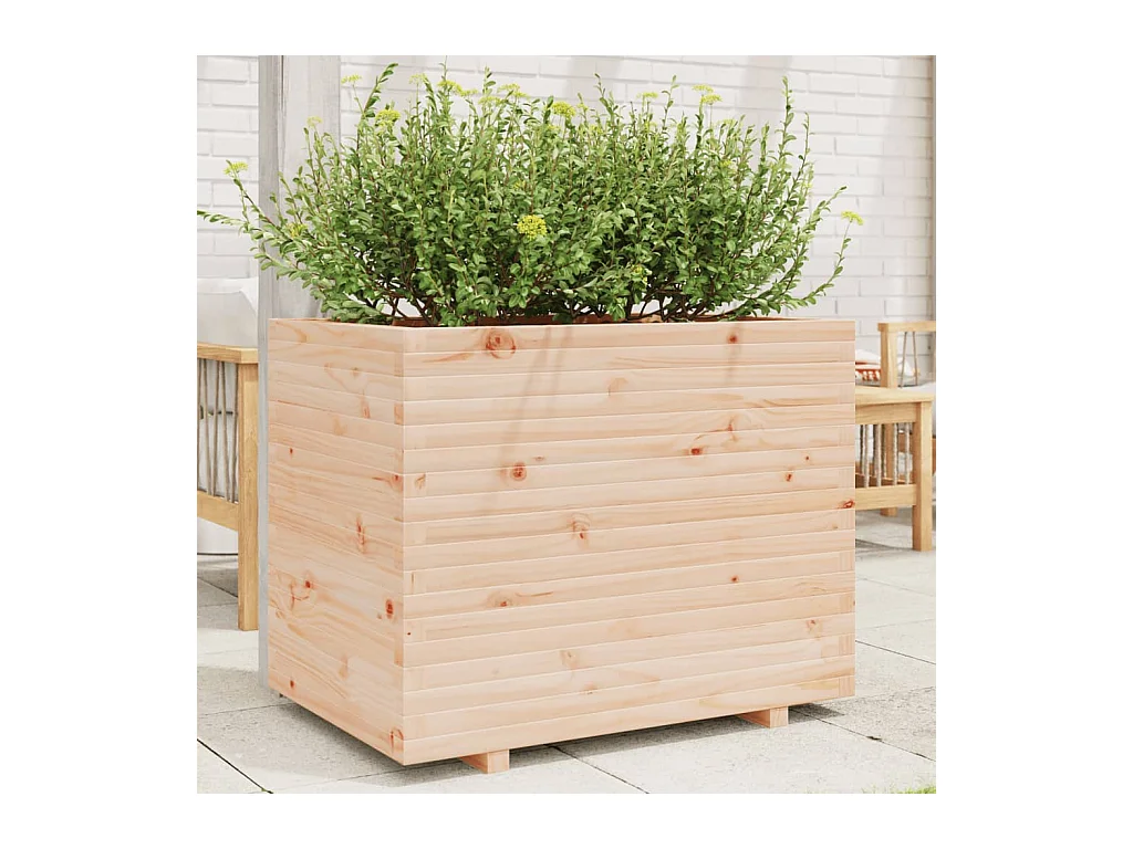 Jardinière 90x60x72,5 cm bois de pin massif