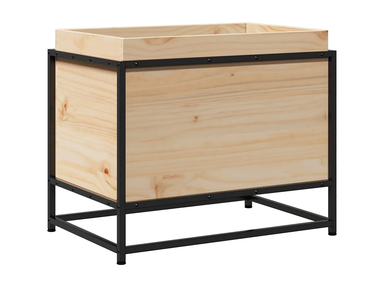 Jardinière 60x40x50 cm bois de pin massif