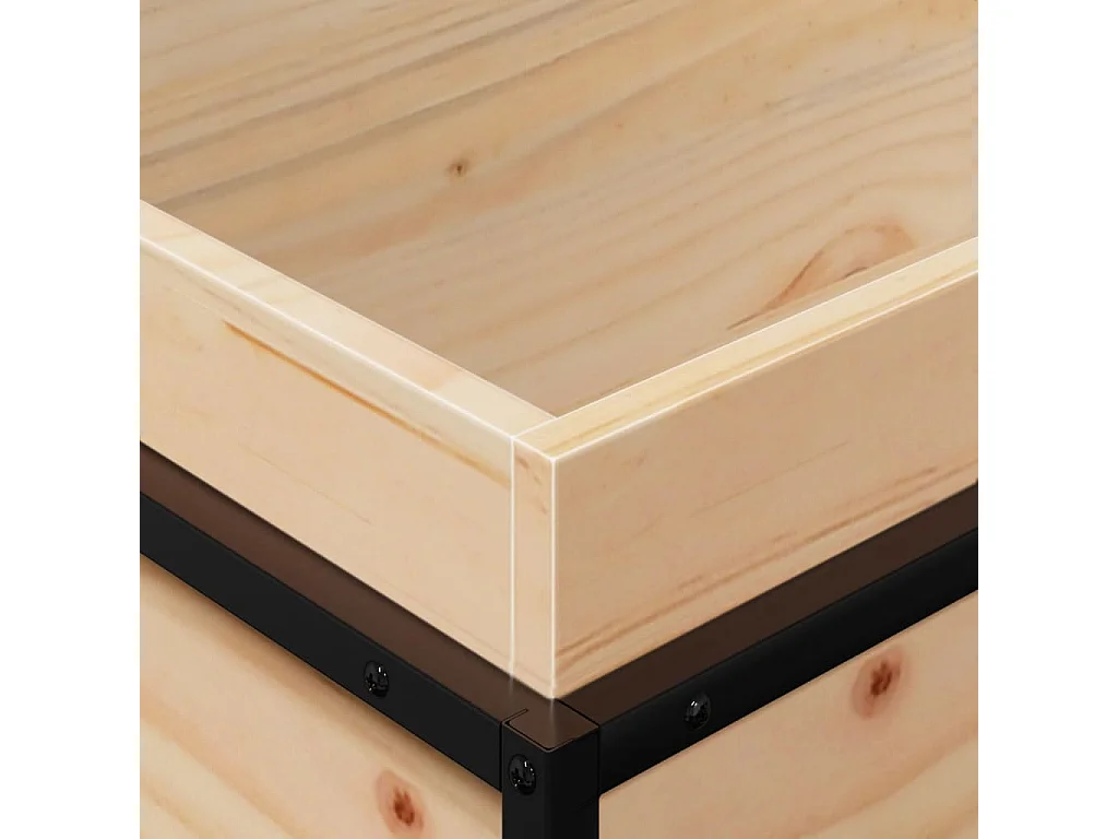 Jardinière 60x40x50 cm bois de pin massif