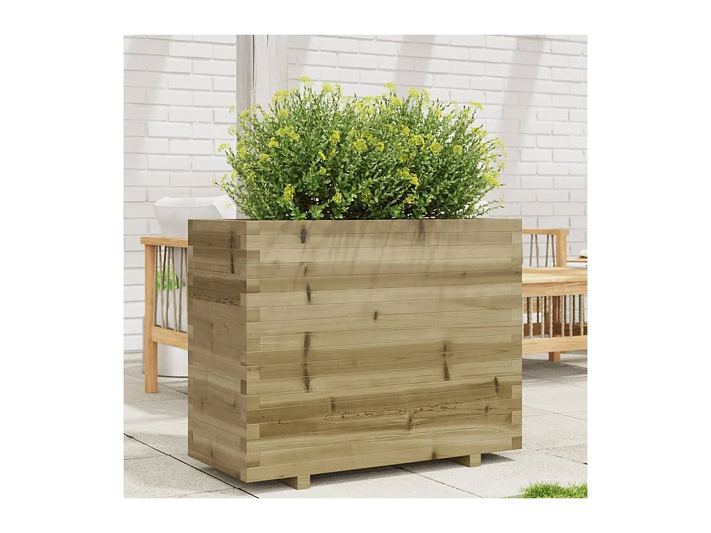Jardinière 90x40x72,5 cm bois de pin imprégné
