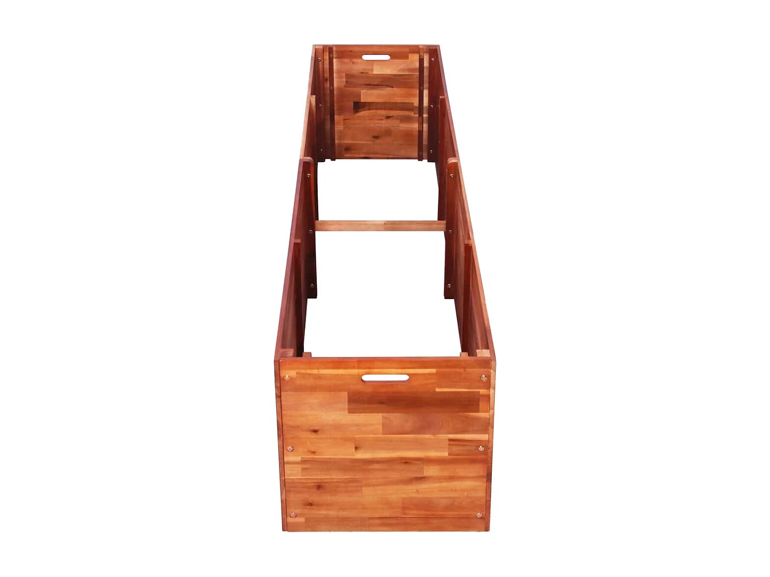 Arriate de madera de acacia 200x50x50 cm