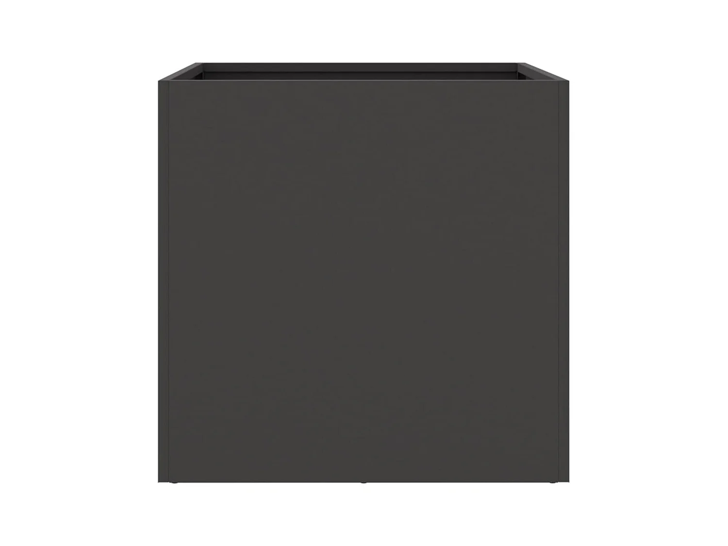 Jardinière noir 42x40x39 cm acier laminé à froid
