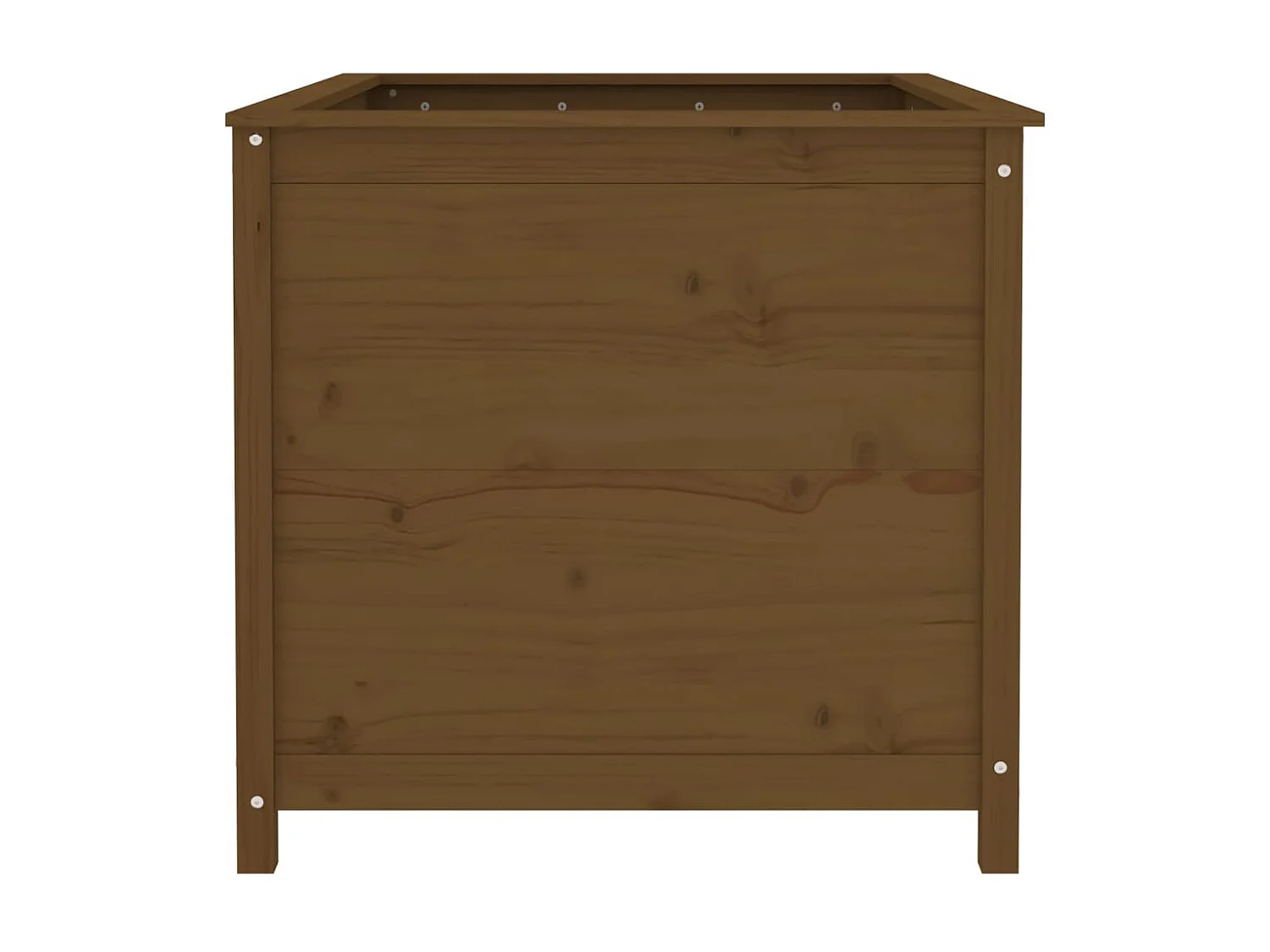 Canteiro elevado jardim 119,5x82,5x78 pinho maciço castanho-mel