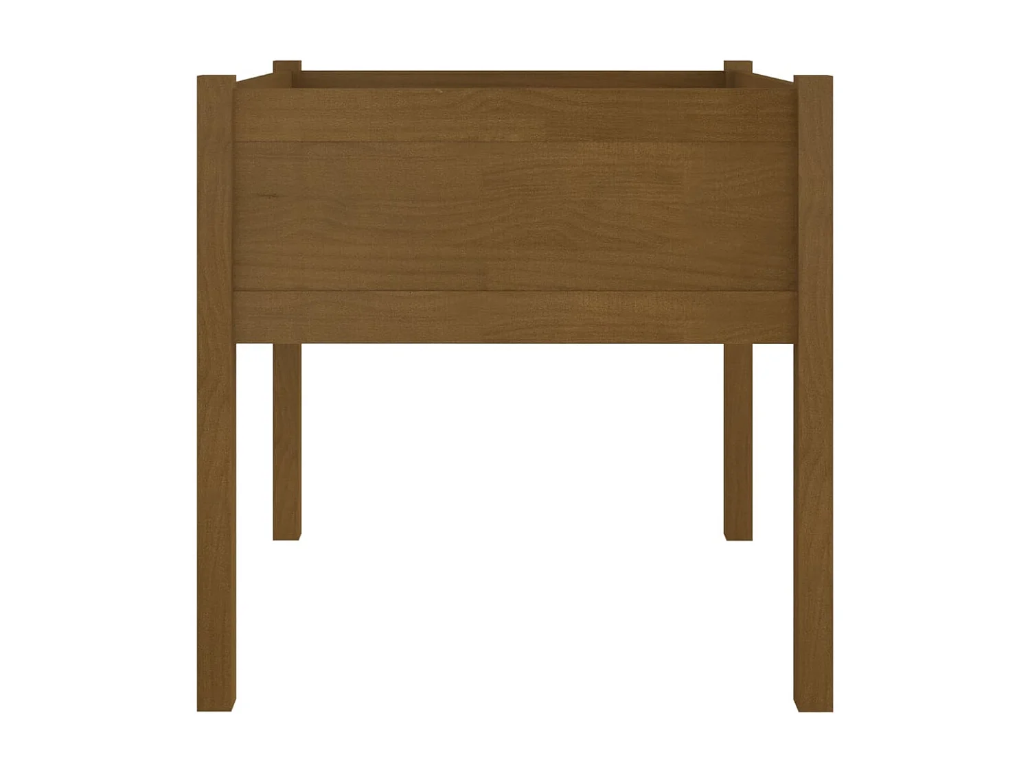 Jardinières 2 pièces Marron miel 70x70x70 cm Bois de pin massif