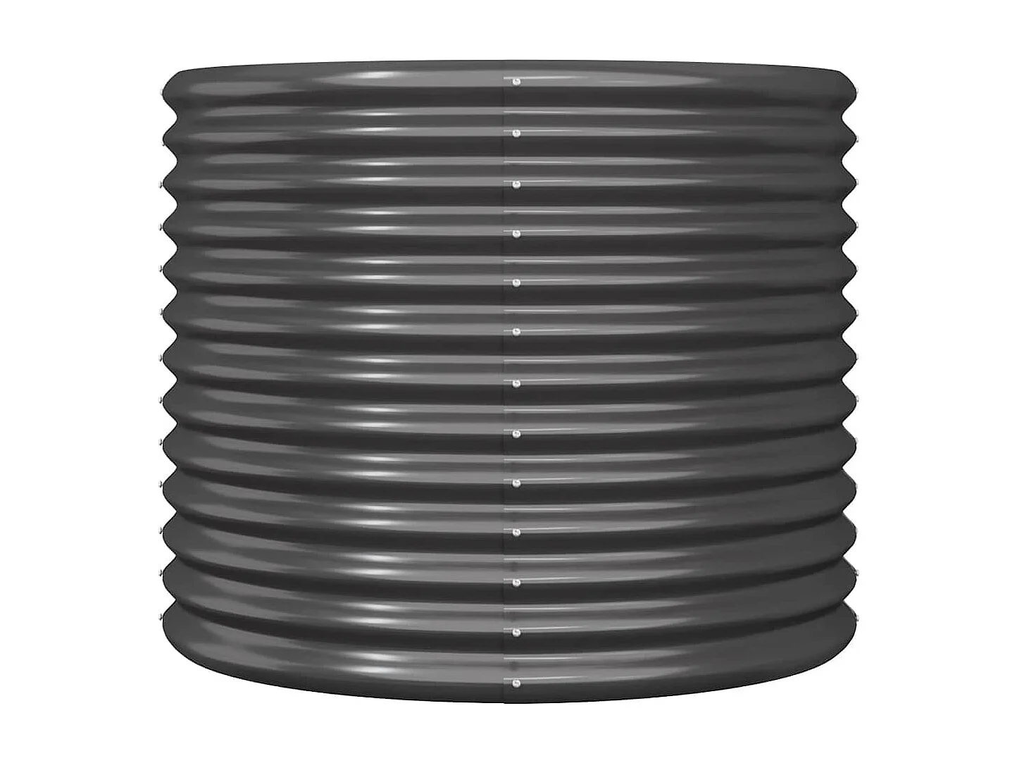 Jardinière Acier enduit de poudre 80x80x68 cm Anthracite