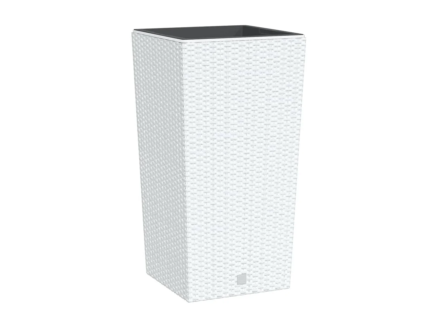 Jardinière et intérieur amovible blanc 21 /49 L rotin PP