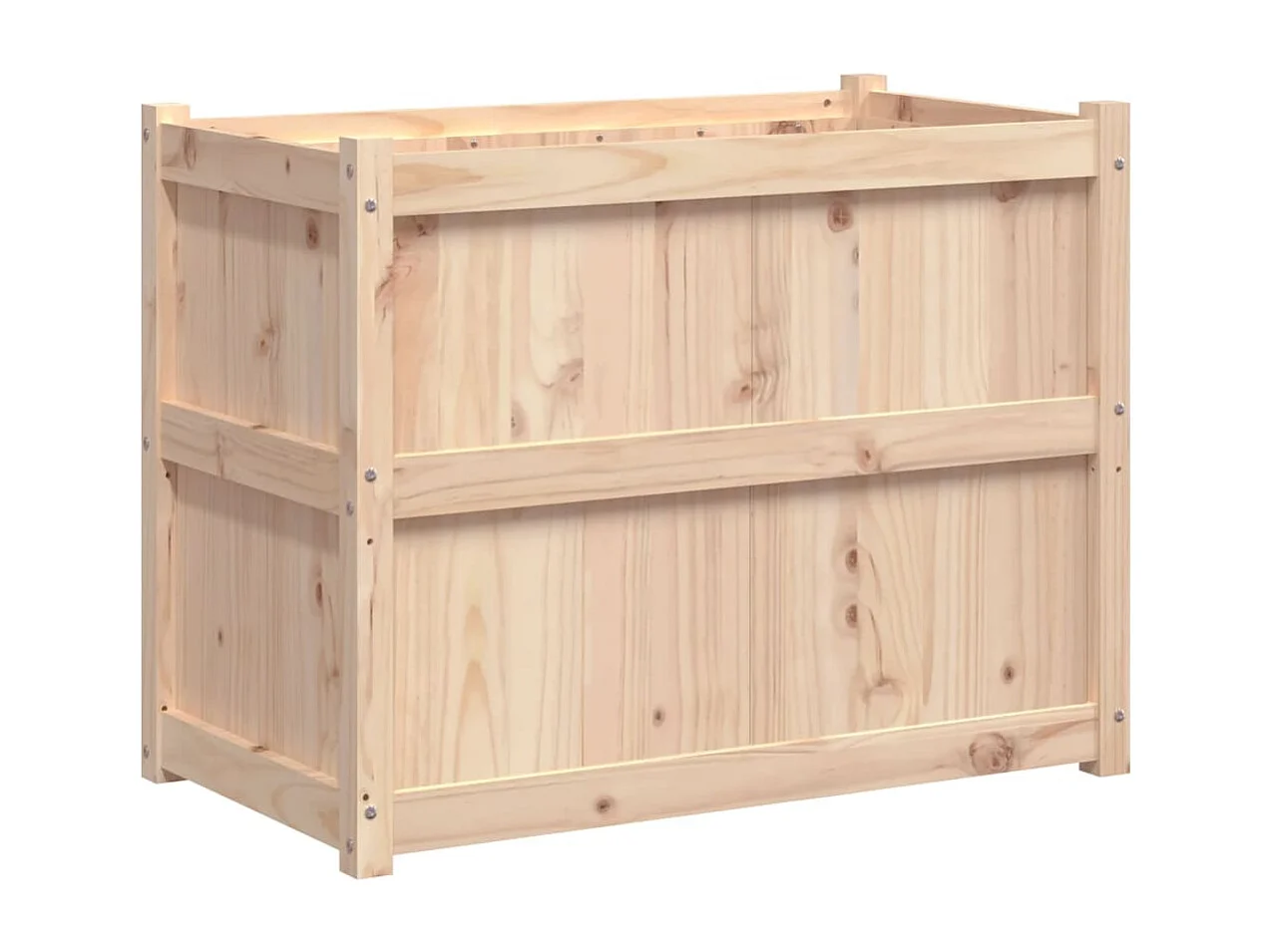 Jardinière 90x50x70 cm bois de pin massif