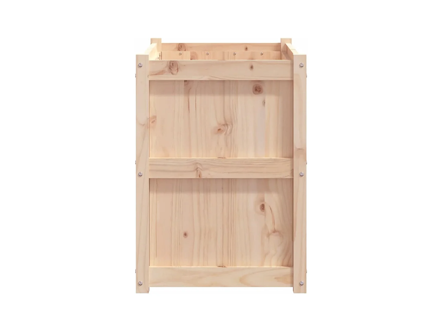 Jardinera de madera maciza de pino 90x50x70 cm