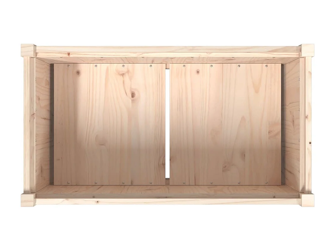 Jardinera de madera maciza de pino 90x50x70 cm